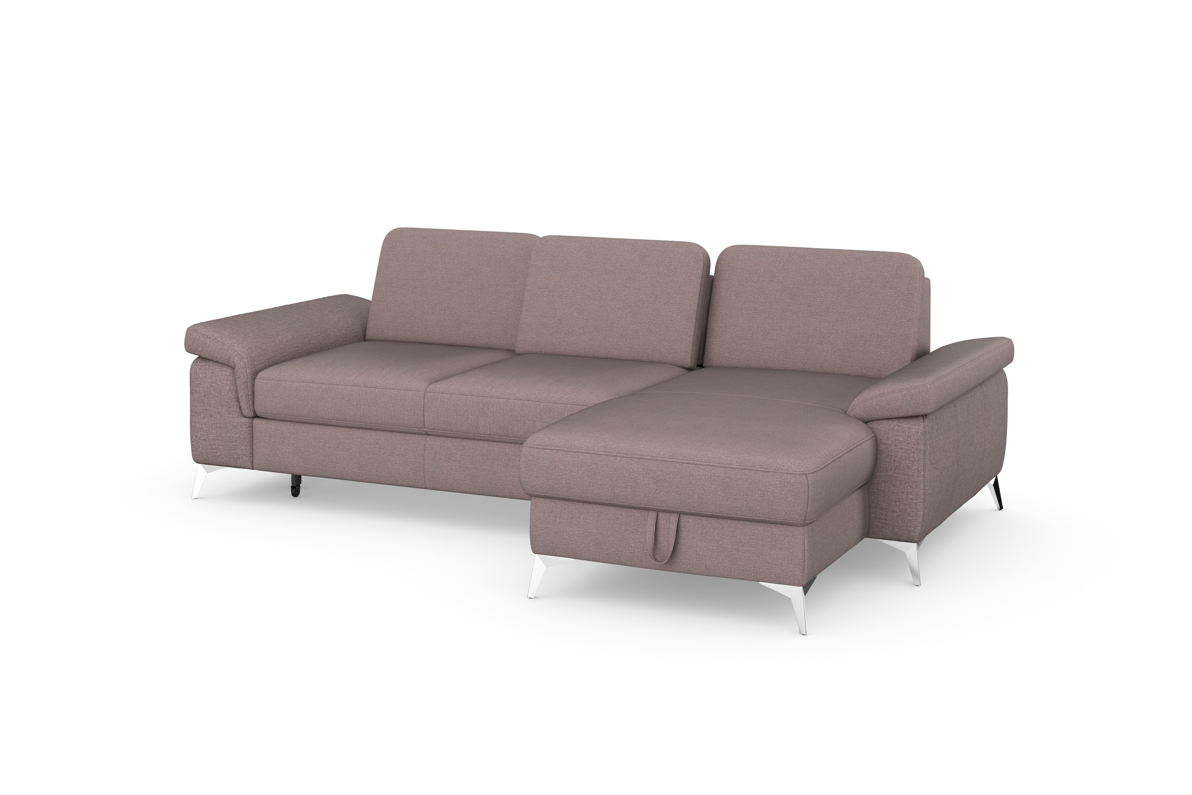 sit&more Ecksofa »Padua L-Form«, inklusive Sitztiefenverstellung, Armteilfunktion und Federkern