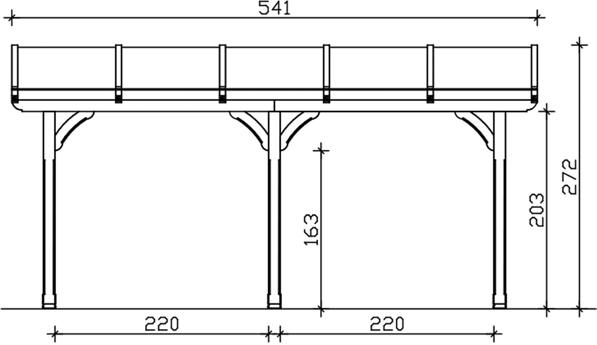 Skanholz Terrassendach »Rimini« Douglasie