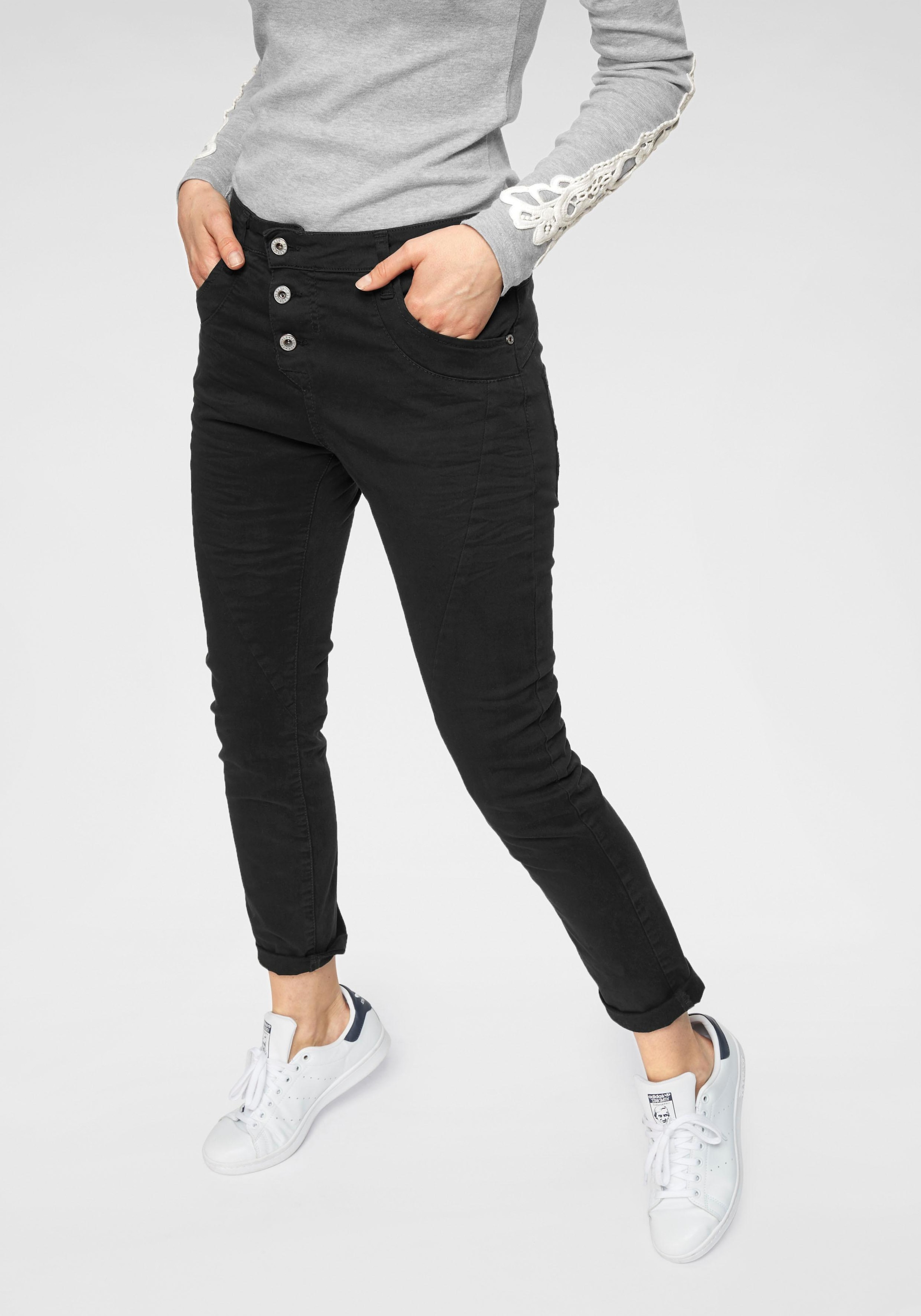Optik und leichter Crinkle 5-Pocket-Jeans Jeans Boyfriend in Jeans kaufen Please »P78A«, lässige Bein krempelbarem bequem