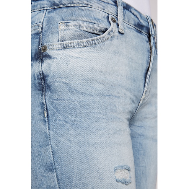 SOCCX Slim-fit-Jeans, mit offener Kante am Saum online kaufen