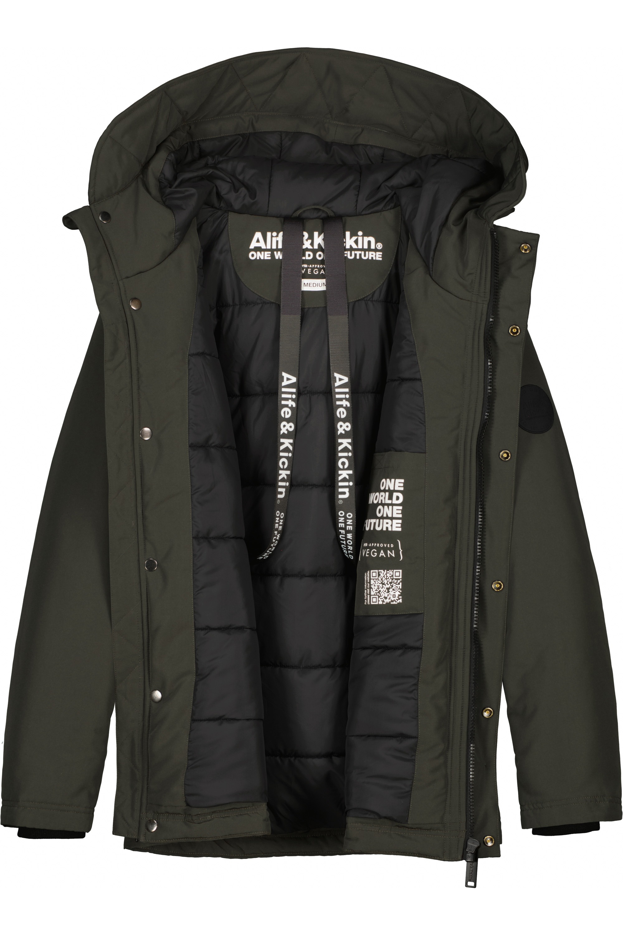 Alife & Kickin Winterjacke »Herren NilasAK A«, robuste Jacke aus wasserabweisenden Material und insgesamt 6 Taschen