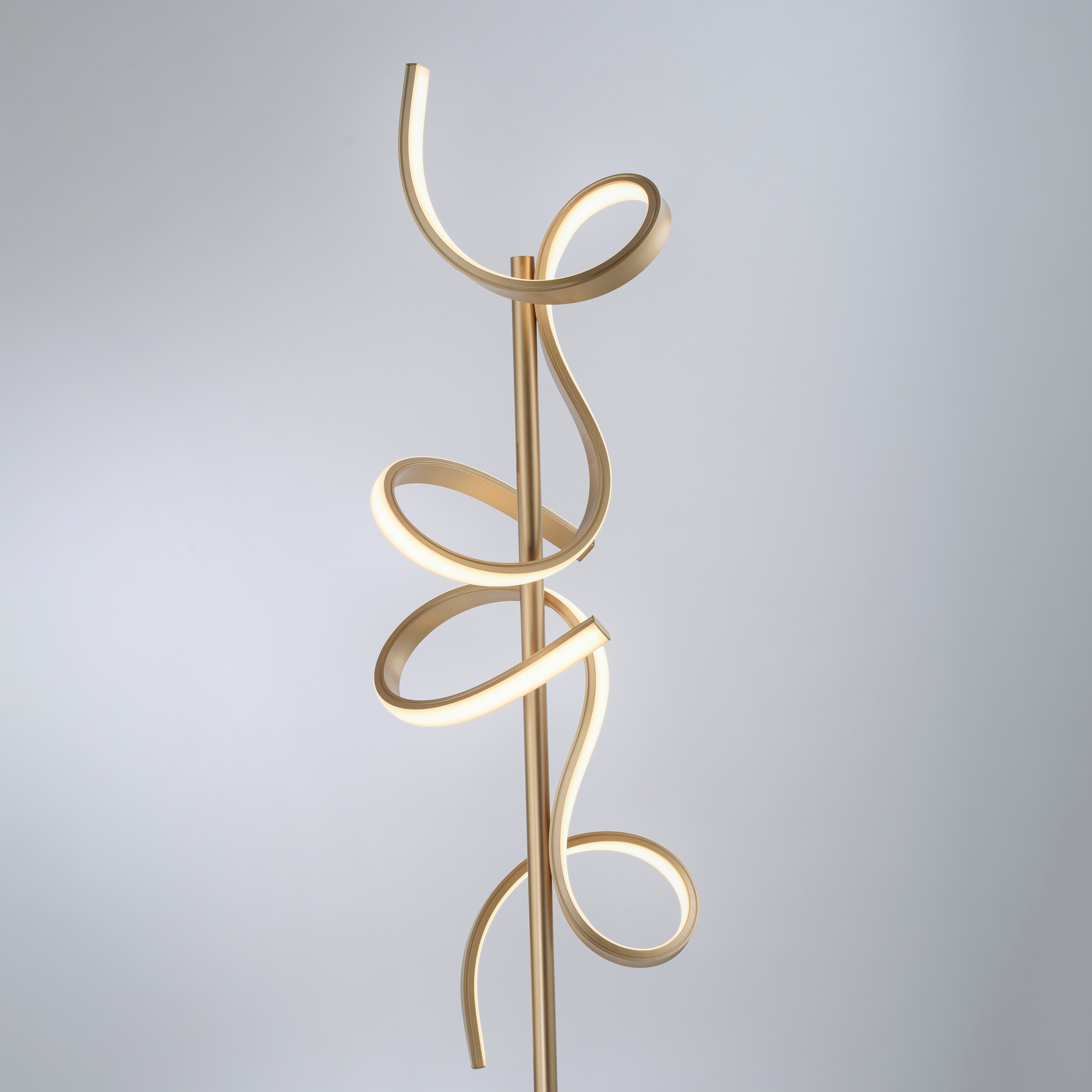 JUST LIGHT Stehlampe »CURLS«, 2 flammig, Leuchtmittel LED-Board | LED fest integriert, LED, dimmbar über Schnurdimmer