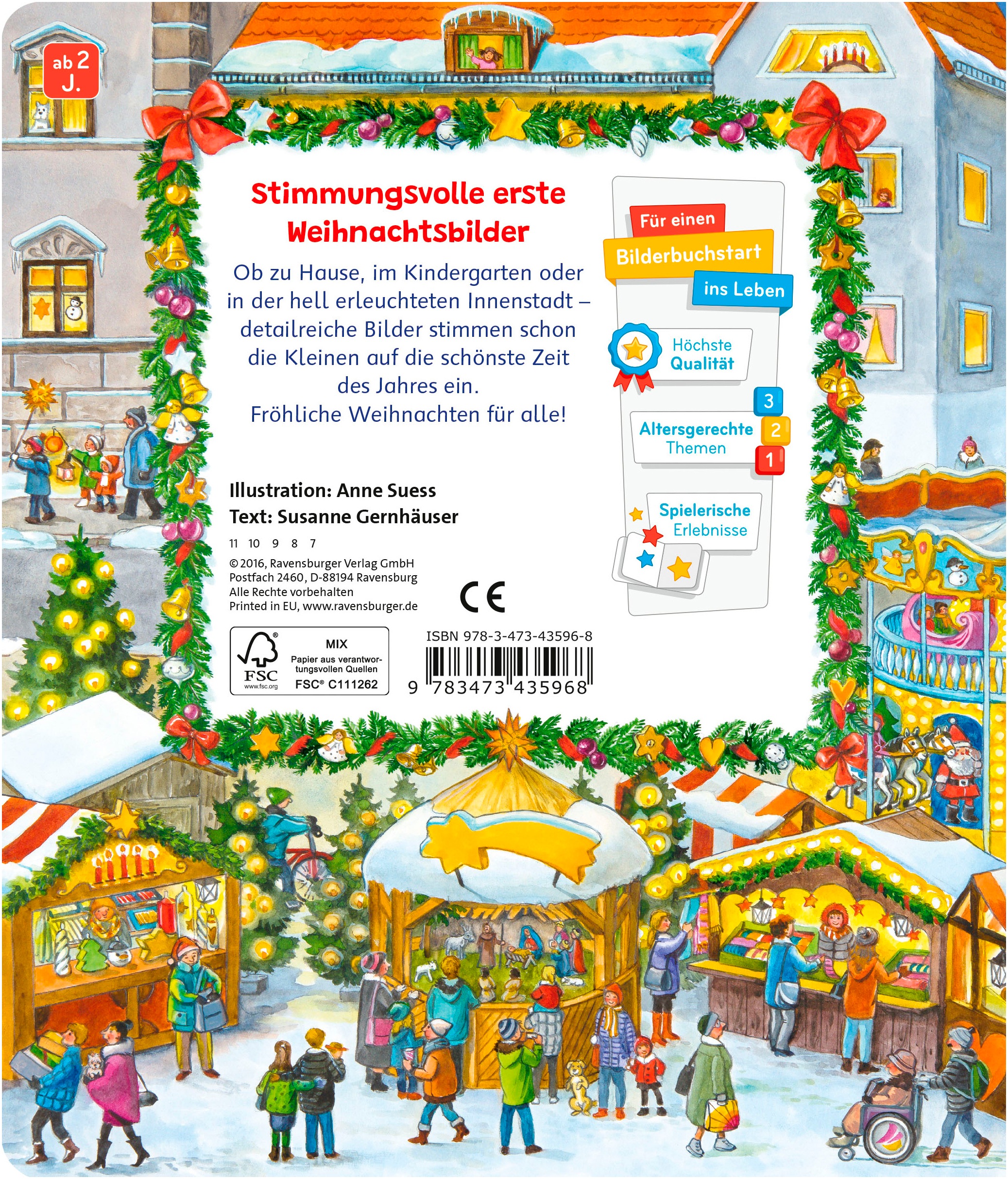 Ravensburger Kinderbuch »Pappbilderbuch, Sachen suchen Frohe Weihnachten«