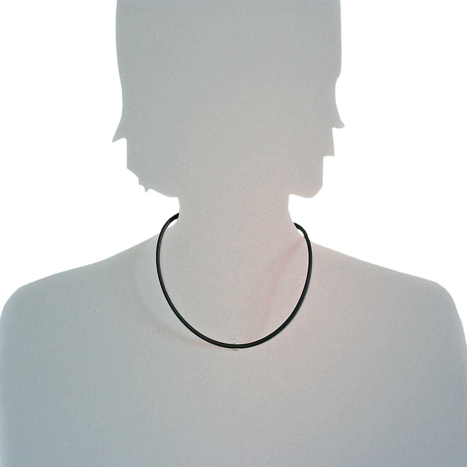 OSTSEE-SCHMUCK Halsreif »Ostsee-Schmuck Halsreif Kautschuk 3,0 mm«, (1 tlg.)
