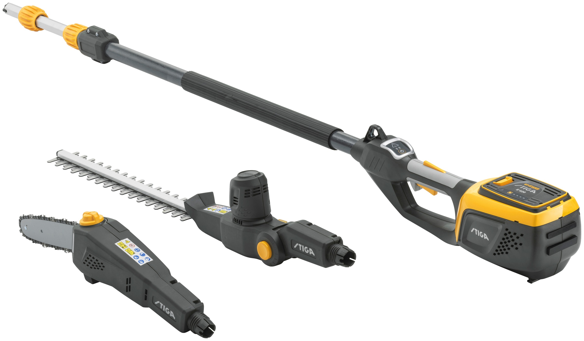 STIGA GARDEN Garten-Multifunktionsgerät »MT 500e«, (Spar-Set), Heckenschere und Kettensäge in einem, mit Akku 48V/2Ah und Ladegerät