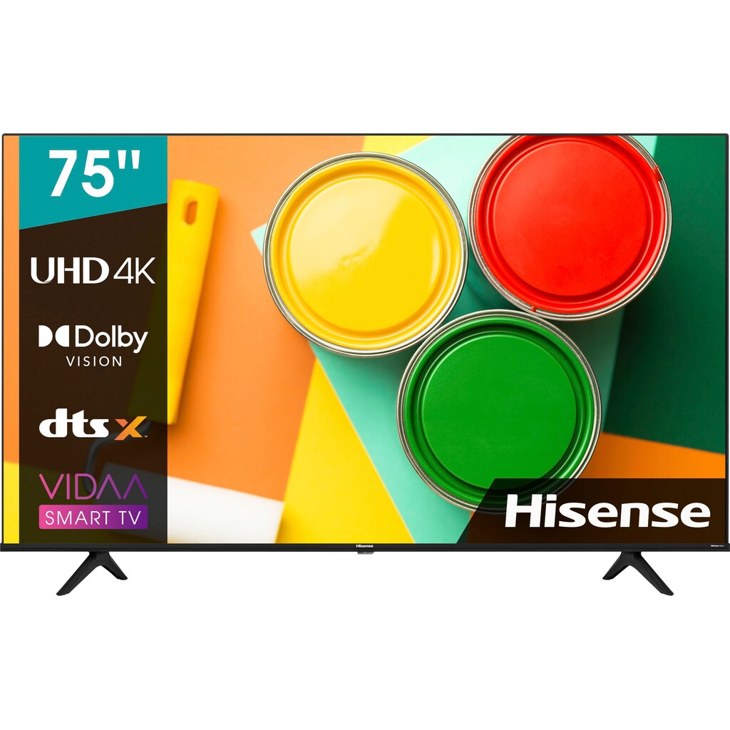 Hisense LED-Fernseher »75A6FG«, 189 cm/75 Zoll, 4K Ultra HD, Smart-TV