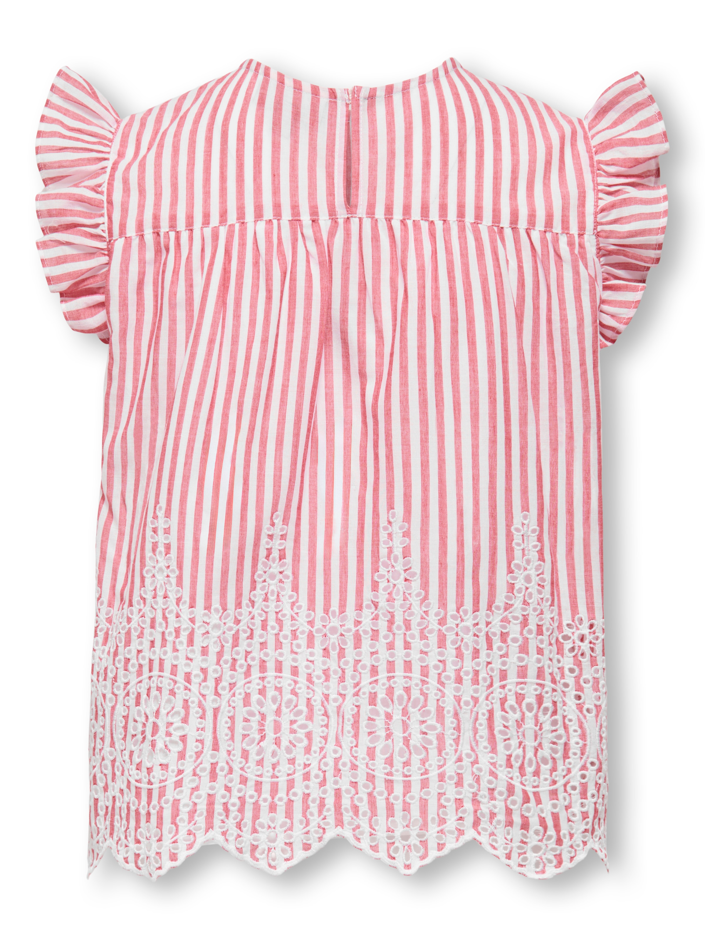 KIDS ONLY Blusentop »KOGBONDI LIFE S/L EMB FRILL TOP WVN«