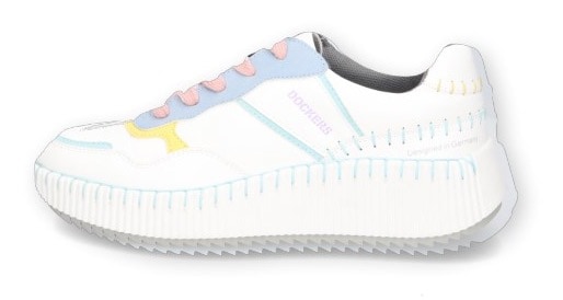 Dockers by Gerli Plateausneaker, im coolem Farbmix, Freizeitschuh, Halbschuh, Schnürschuh