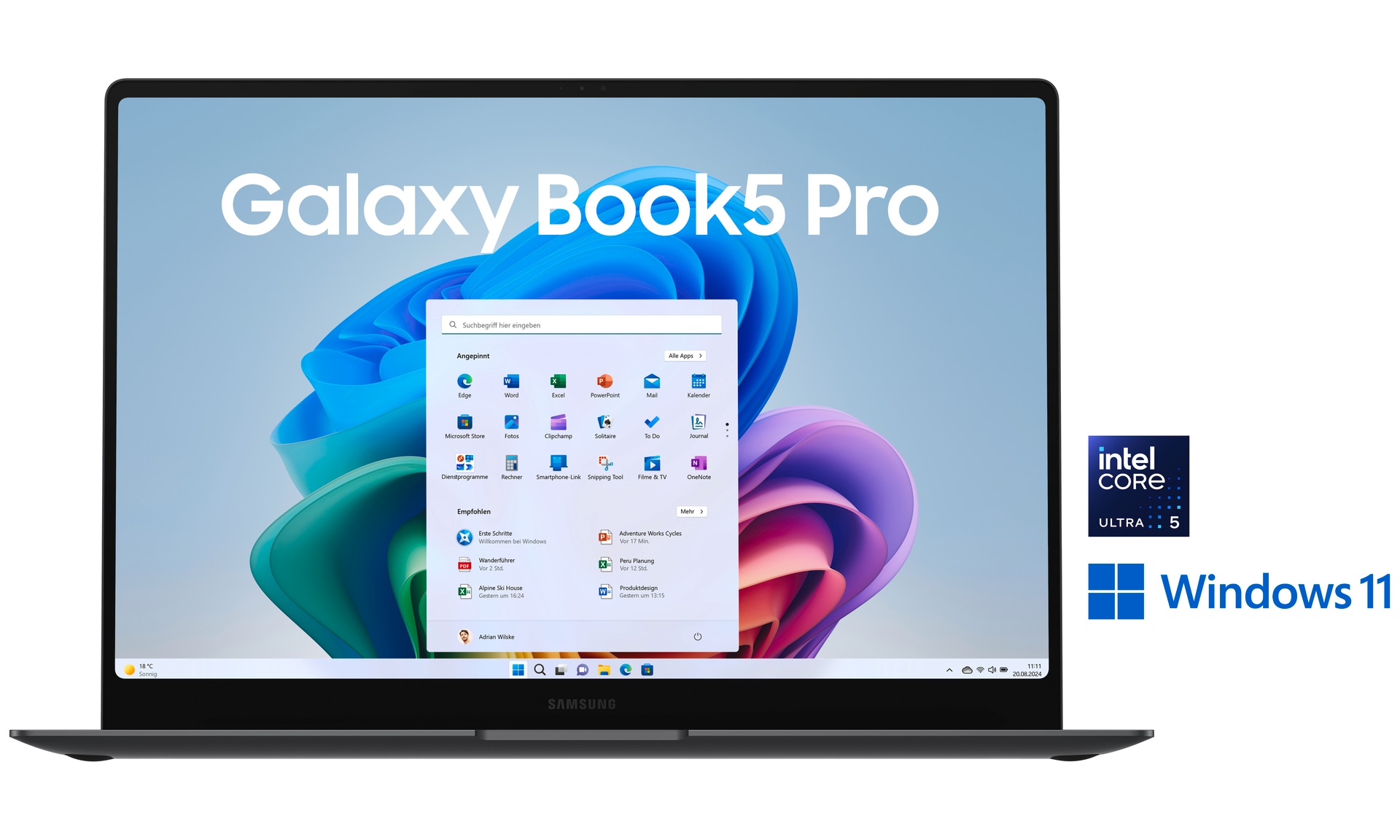 Samsung Convertible Notebook »Galaxy Book5 Pro 16 (NP960X)«, 40,64 cm, / 16 Zoll, Intel, Ultra 5, ARC, 512 GB SSD