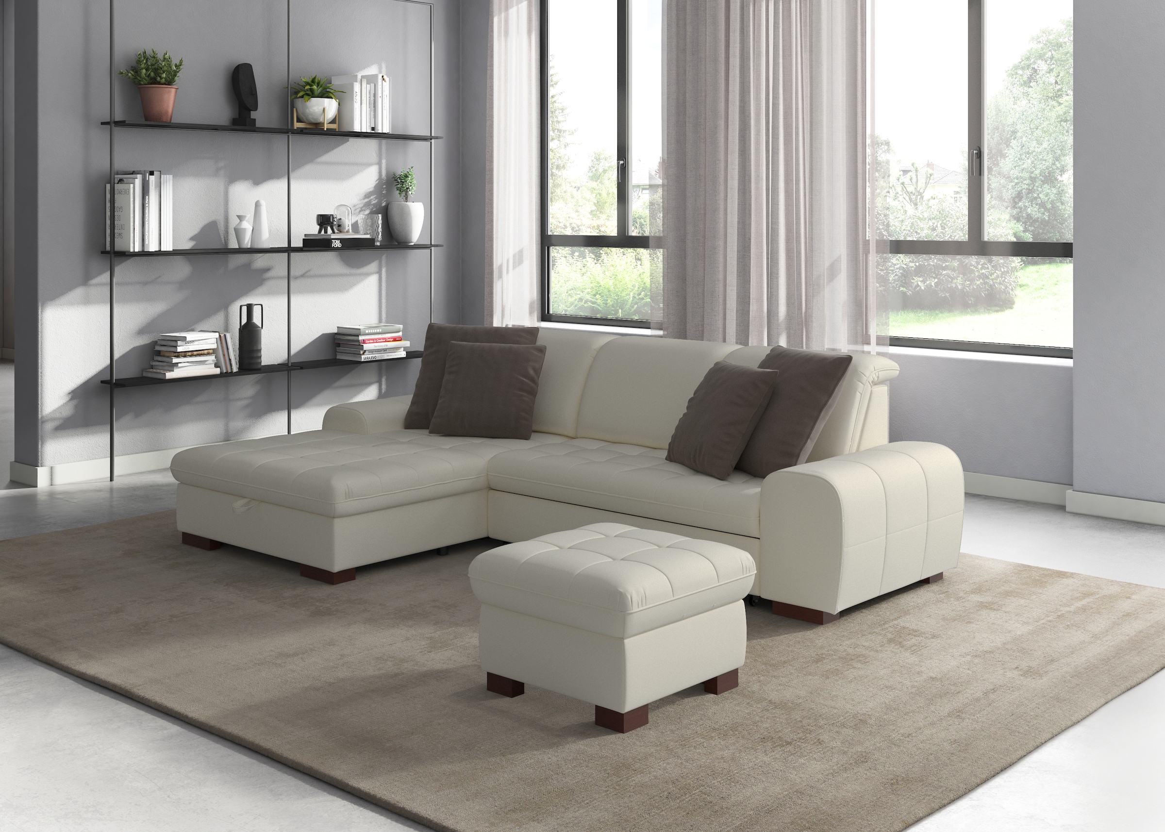 sit&more Ecksofa »Luxor L-Form«, wahlweise mit Bettfunktion, Bettkasten und günstig online kaufen