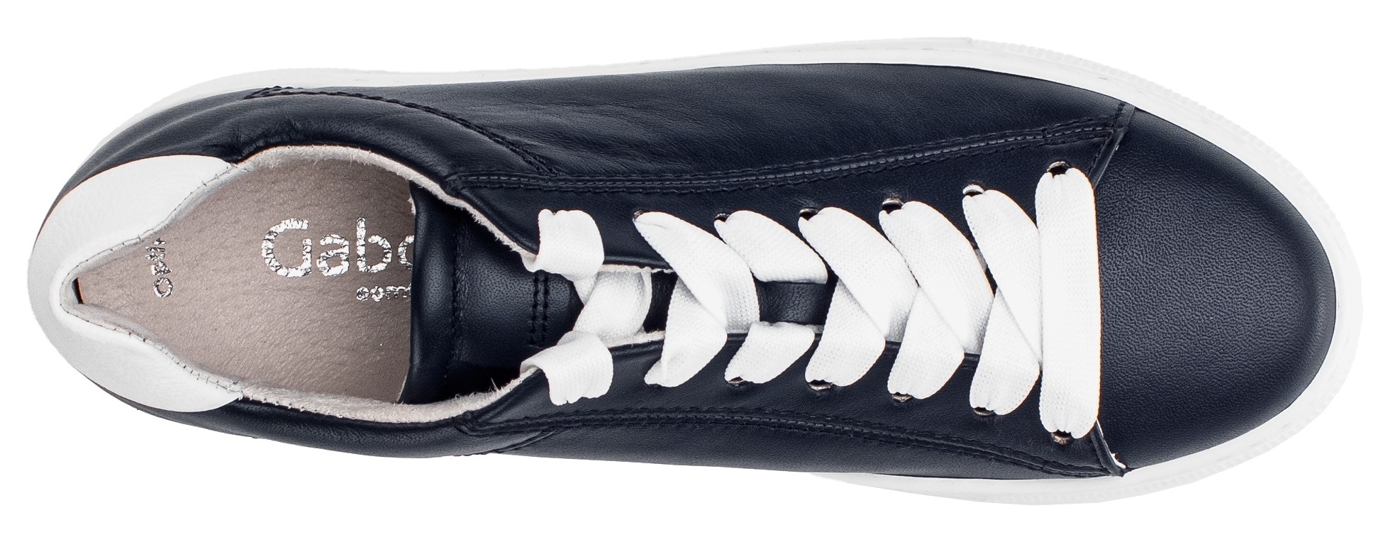 Gabor Plateausneaker »FLORENZ«, Freizeitschuh, Halbschuh, Schnürschuh mit Fußbett, G-Weite