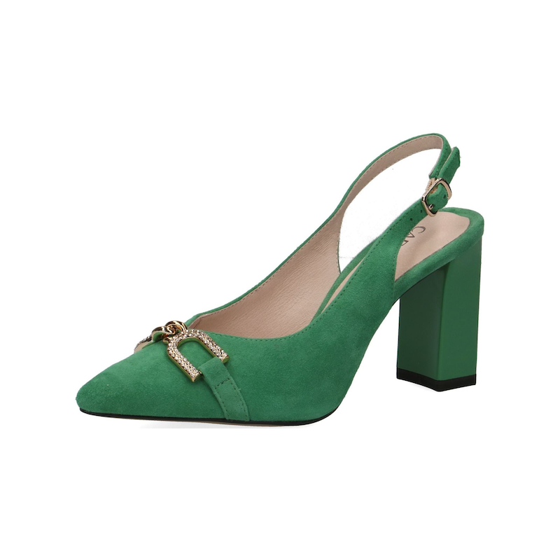 CAPRICE High-Heel-Pumps »Pumps Veloursleder« Grün 36 36 Verschluss: Schließe