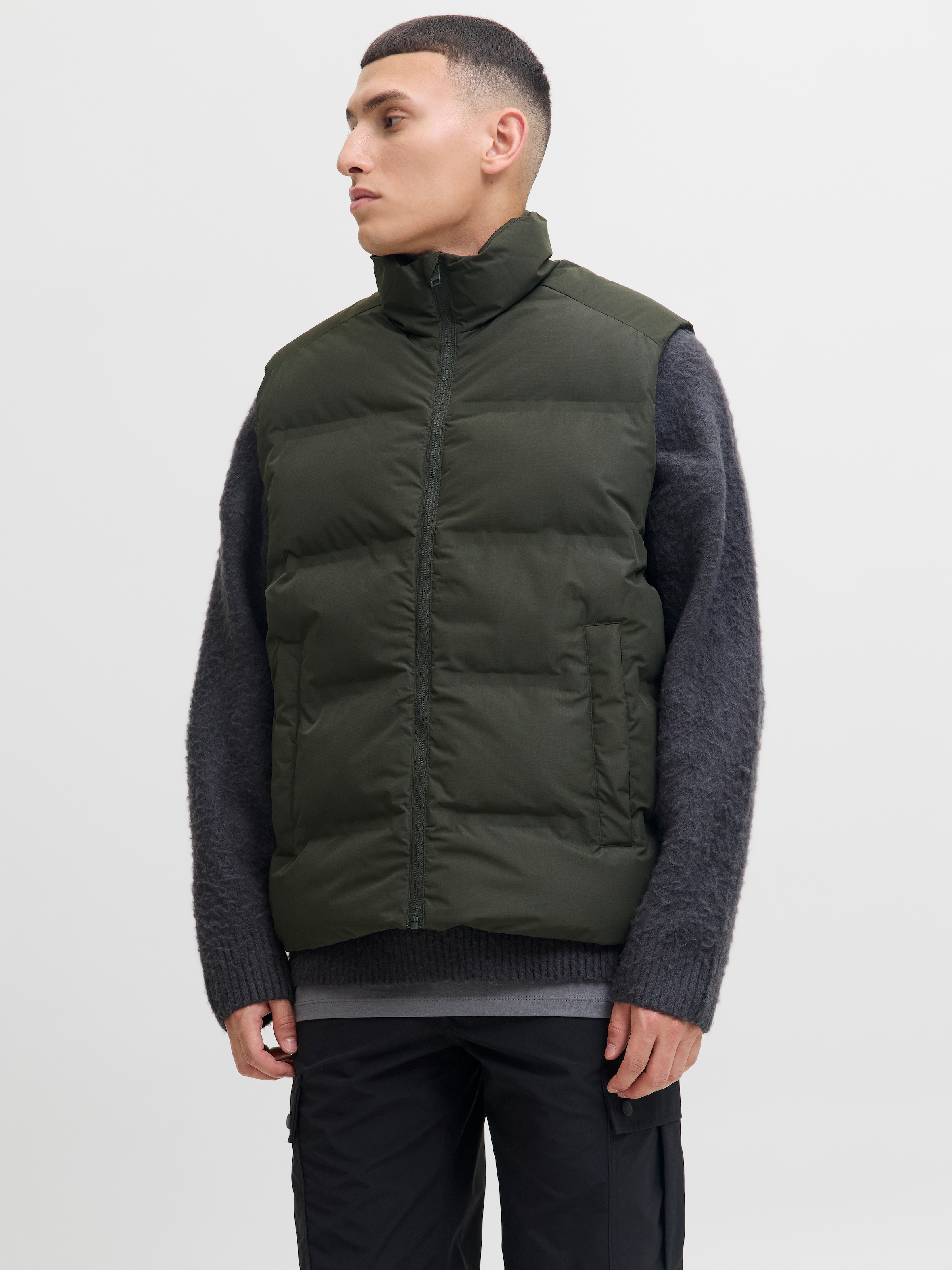 JACK & JONES Steppweste »JJESOHO BODYWARMER COLLAR SN« Rosin L L Praktische Weste von Jack & Jones
