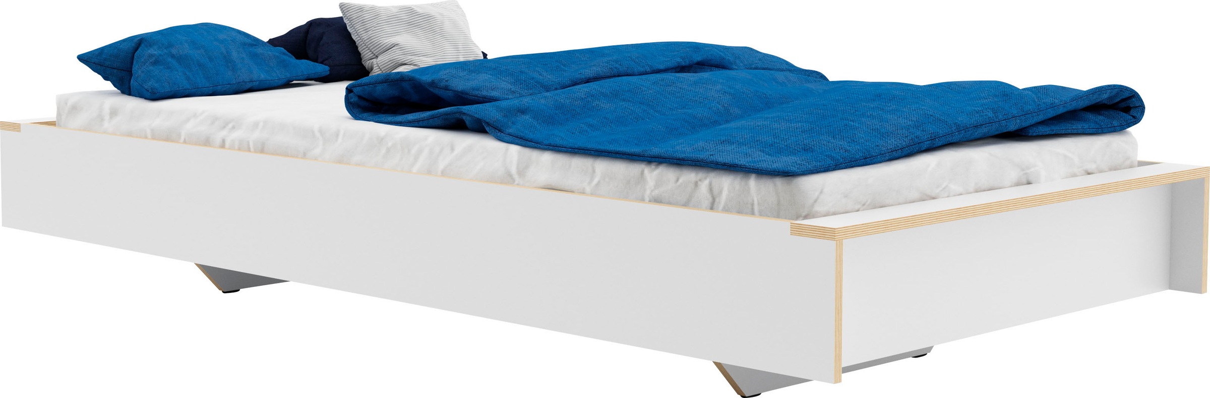 Bild von Müller SMALL LIVING Einzelbett »FLAI HIGH«, Überlänge Liegefläche 210 cm, Komfort Höhe 40 cm ohne Kopfteil