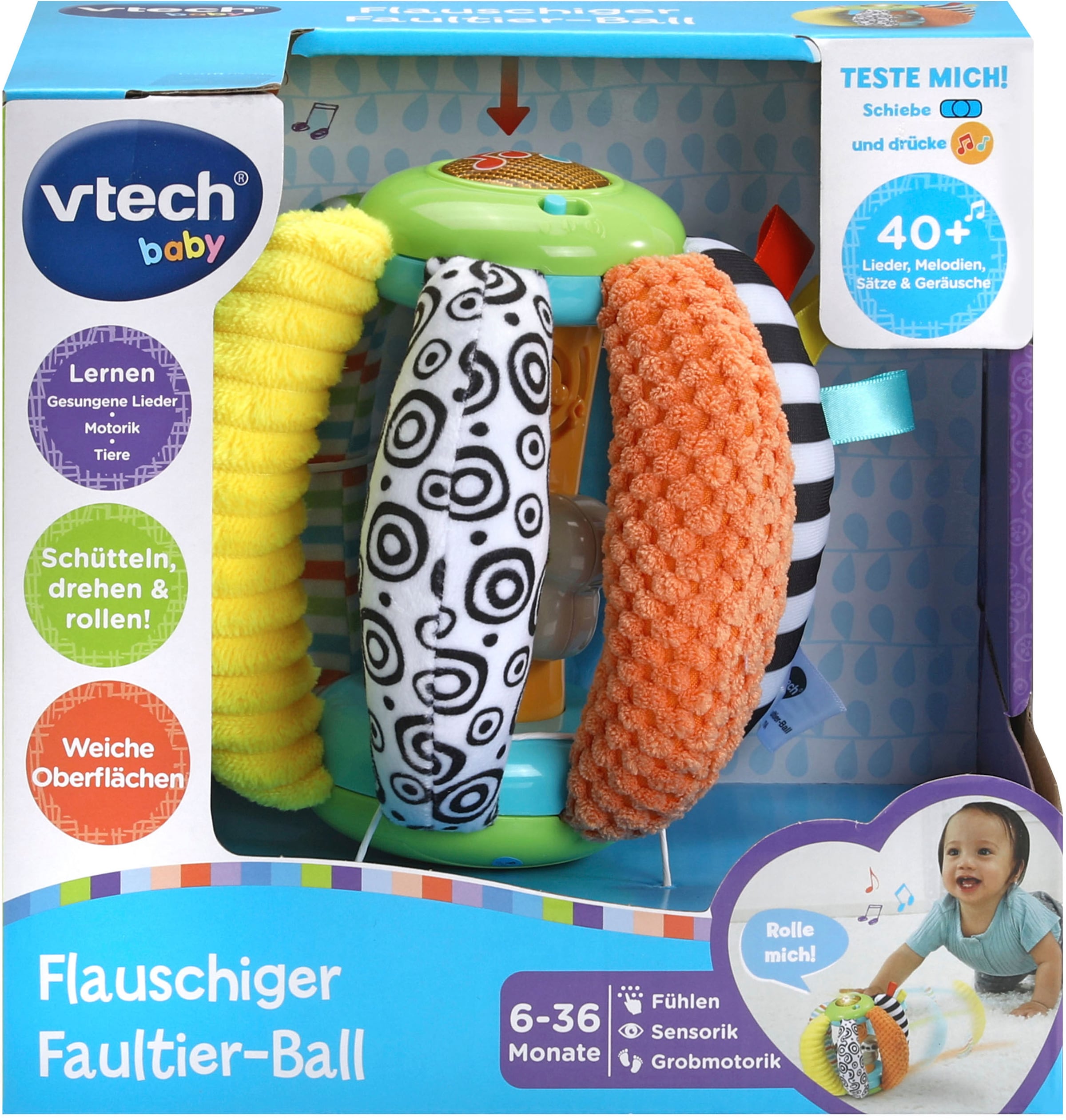 Vtech® Lernspielzeug »Vtech Online-Shop bestellen Faultier-Ball« Baby, Flauschiger im