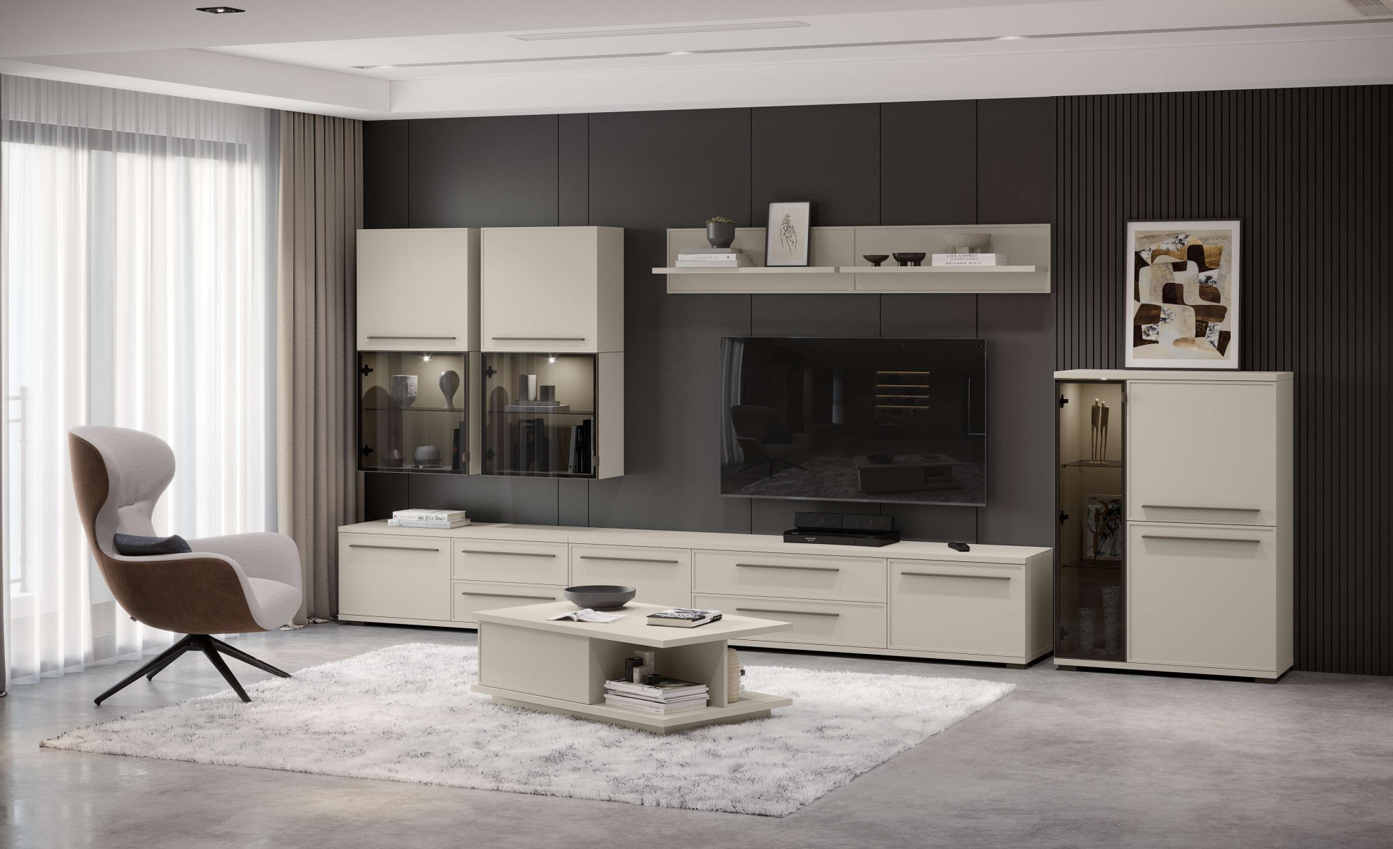 PLACES OF STYLE Hängevitrine »Opera, Wandschrank, Schwebendes Design für mo günstig online kaufen