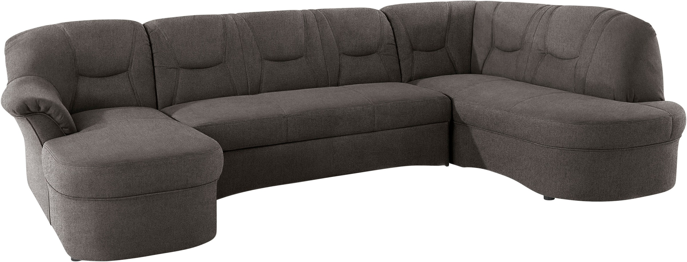 DOMO collection Wohnlandschaft »Sarafina, zeitlos und komfortabel, optional mit Federkern, U-Form«, wahlweise mit Bettfunktion