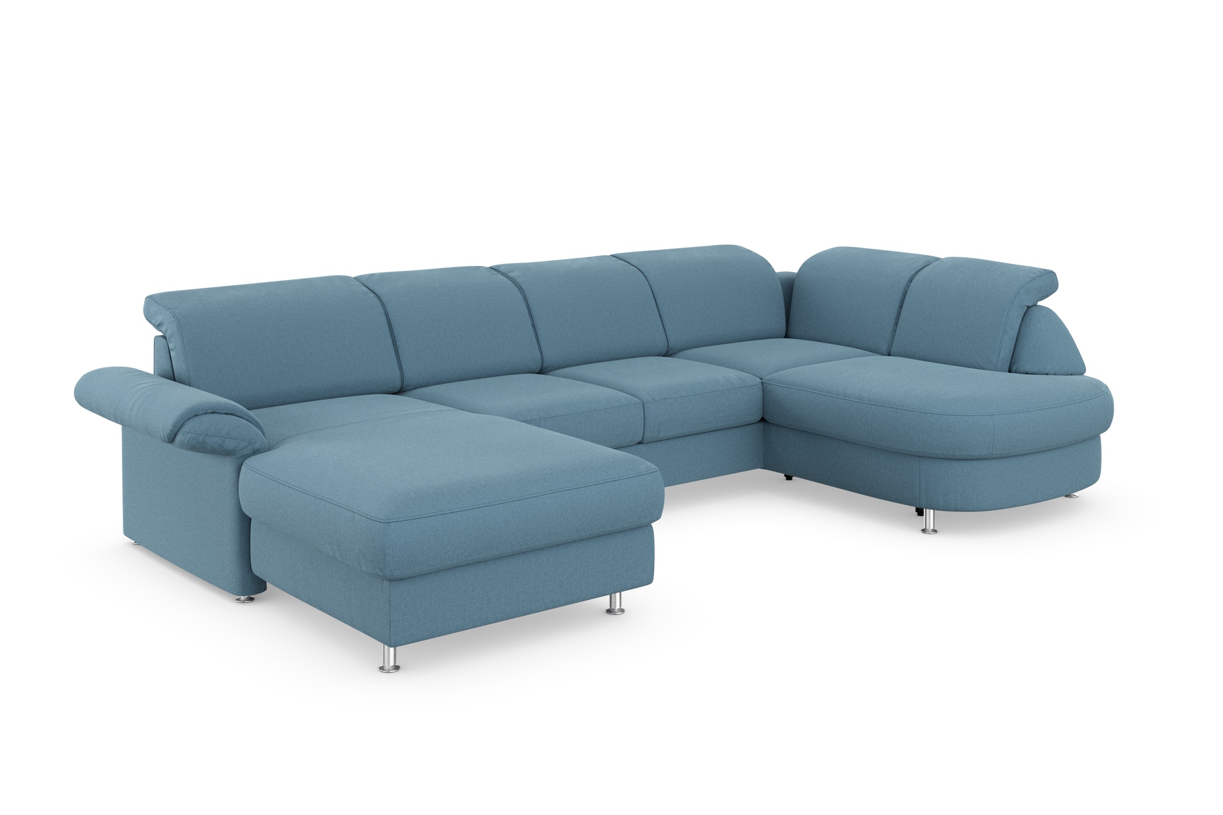 sit&more Wohnlandschaft »Apulia U-Form«, wahlweise Bettfunktion, Bettkasten und Kopf- und Armteilverstellung