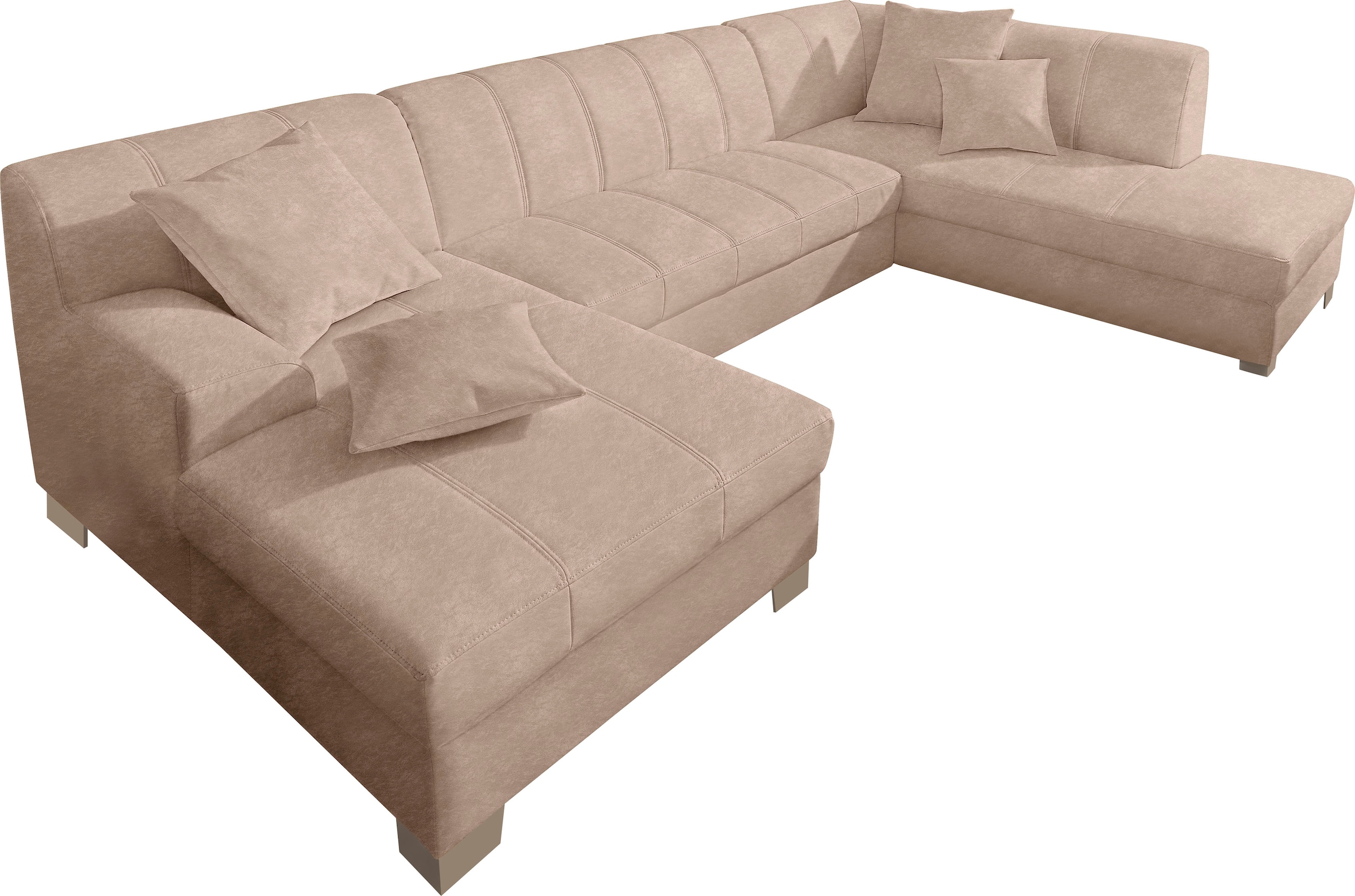 DOMO collection Wohnlandschaft »Turah moderne Steppung, incl. Zierkissen, a günstig online kaufen