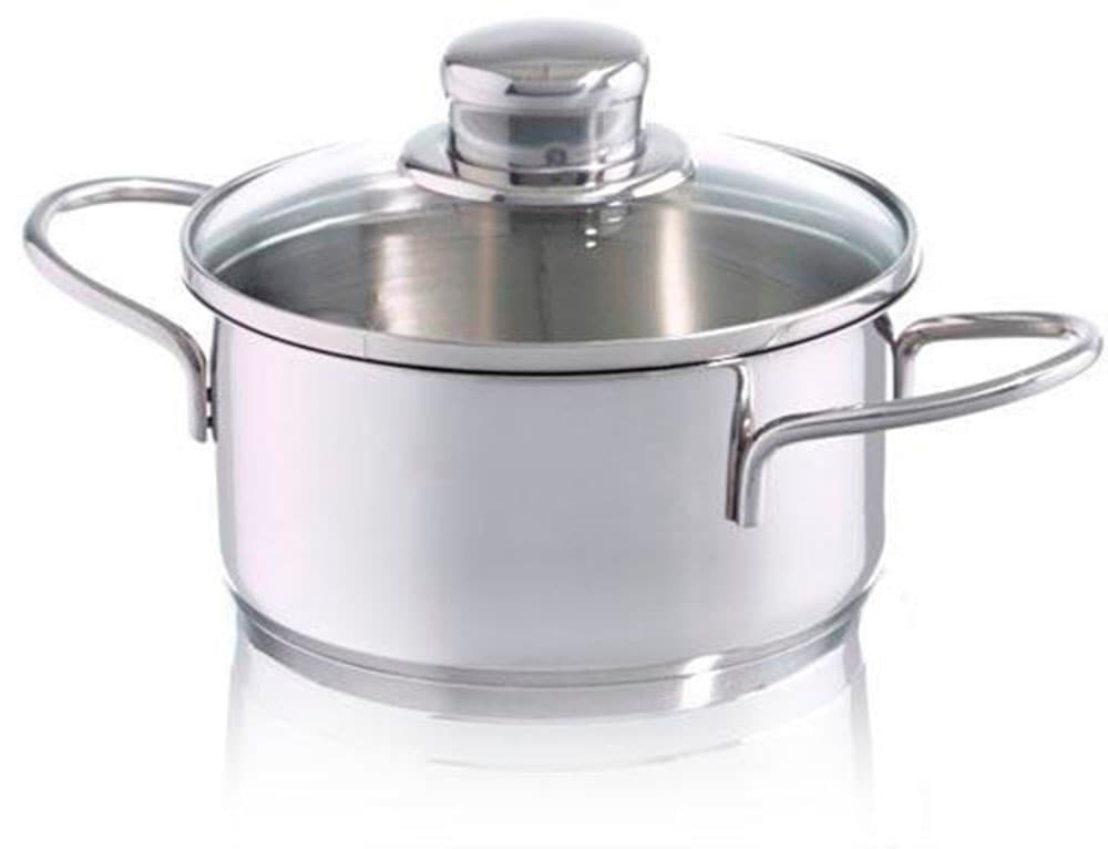 Fissler Kochtopf »Häppchen«, Edelstahl 18/10, (2 tlg.), Induktions-geeignet, inklusive Glasdeckel