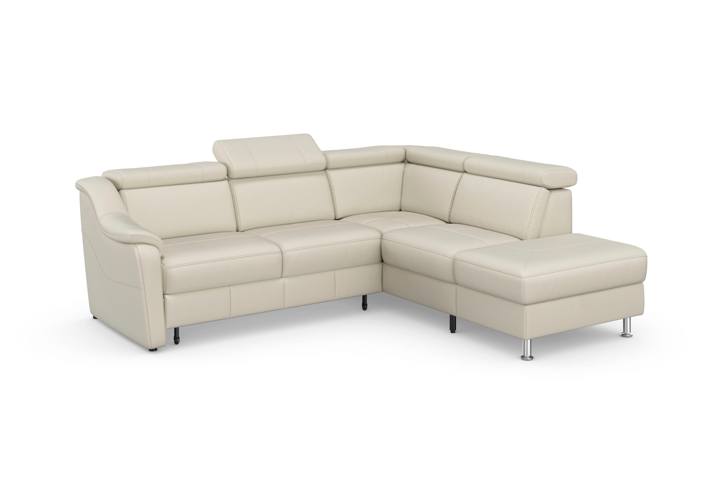 sit&more Ecksofa »Freetown L-Form«, inklusive Kopfteilverstellung und komfortablem Federkern