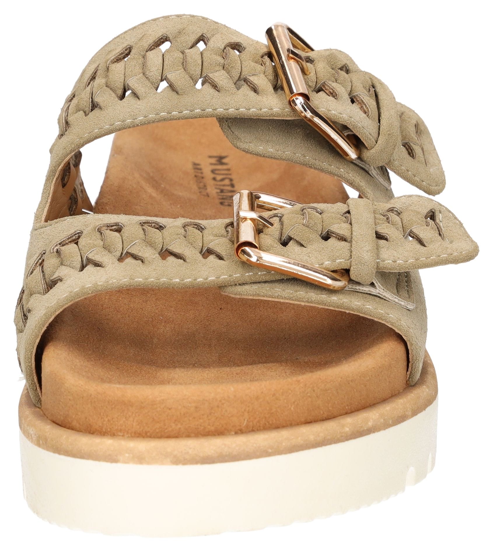 Mustang Shoes Pantolette  , Sandale, Plateausandale, Pool Slides mit komfortablem Tieffußbett