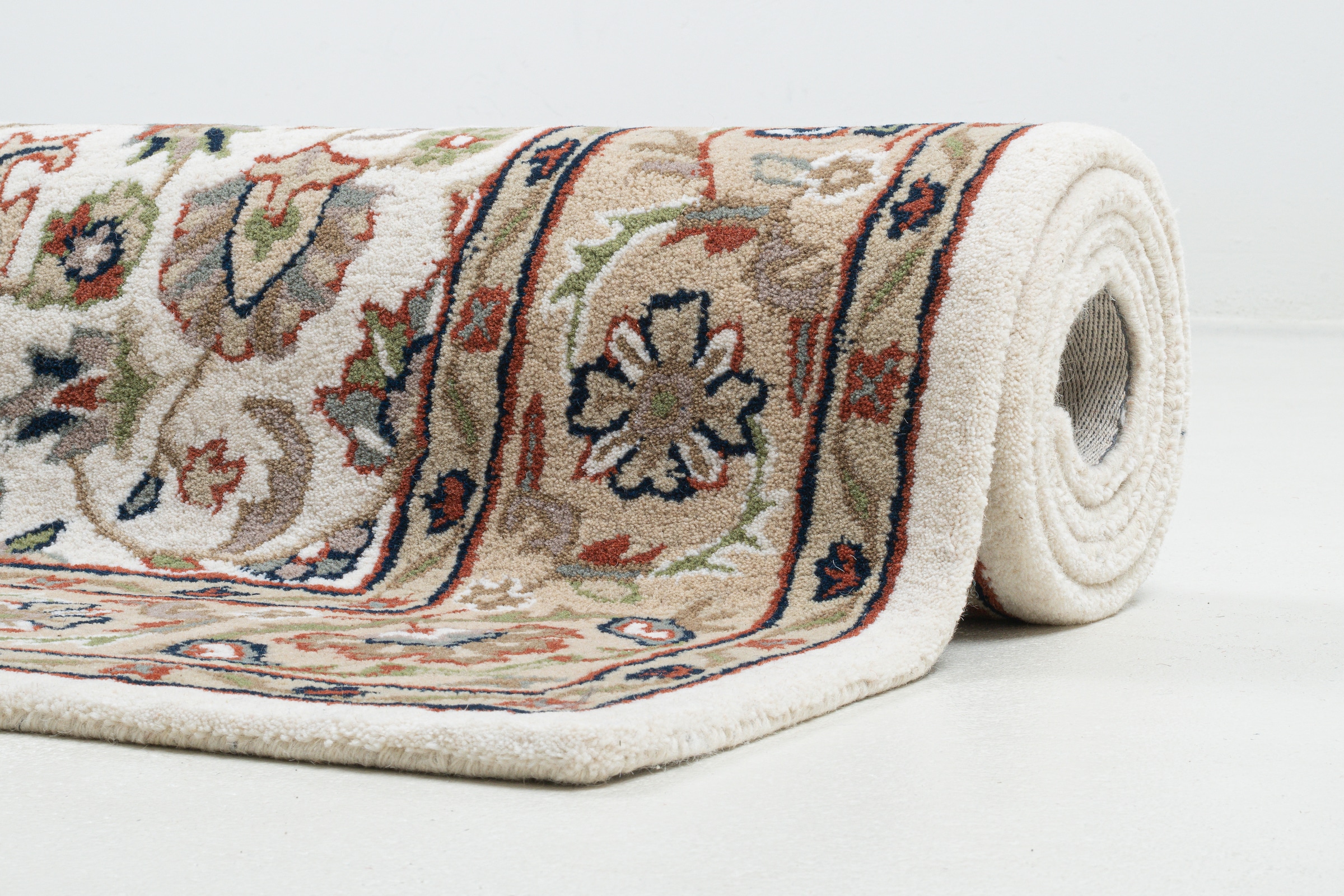 THEKO Wollteppich »Royal Orient Isfahan«, rechteckig, 14 mm Höhe, handgetuftet, Orient-Optik, reine Wolle