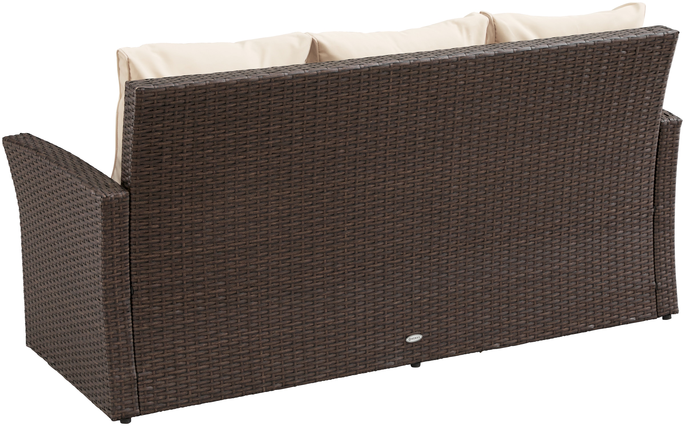 MERXX Gartenlounge-Set »Barcelona«, (5 tlg.), 2 Sofas, Sitzbank, Hocker, Tisch