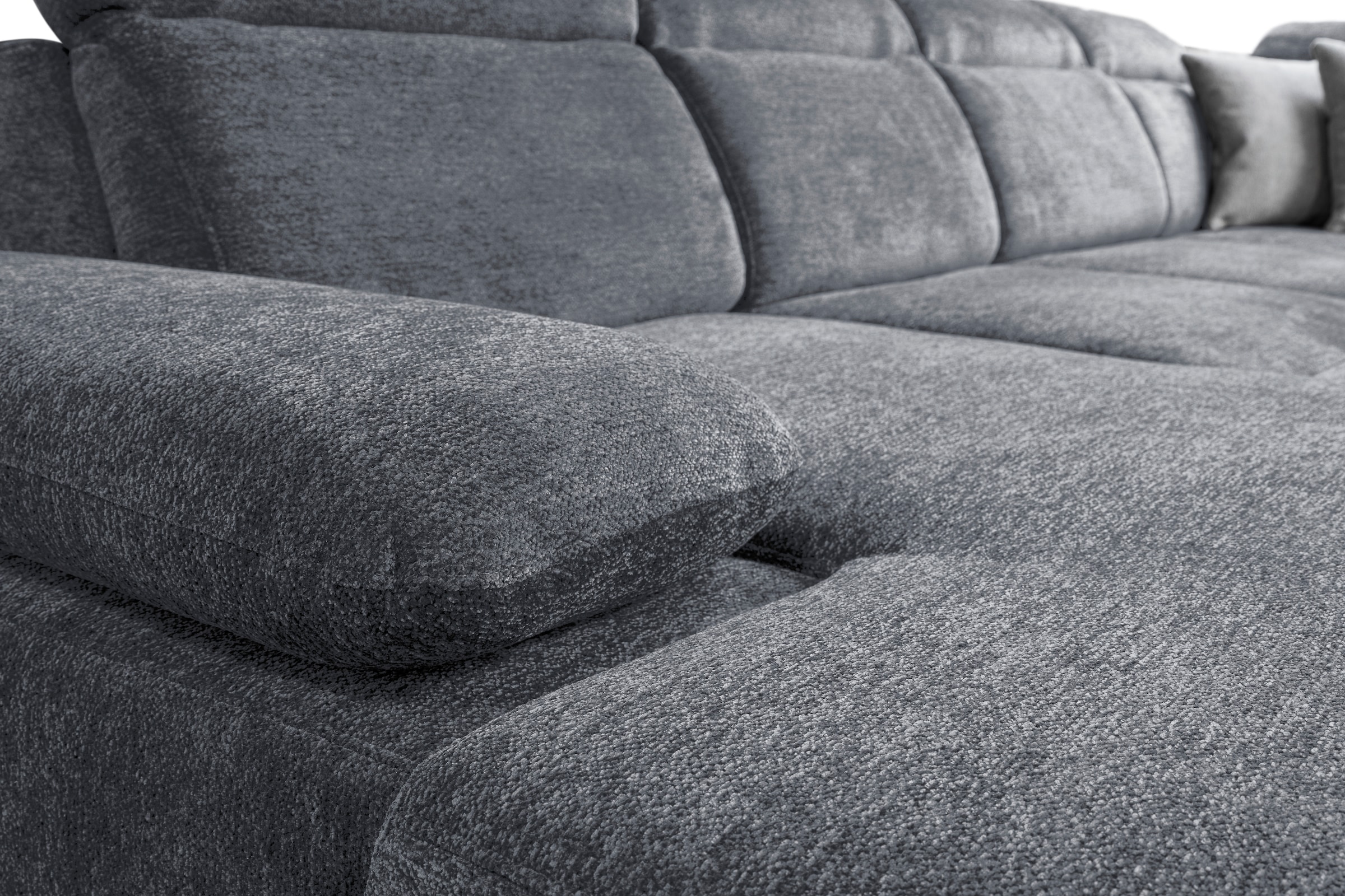 WERK2 Wohnlandschaft »Cordoba inkl. Bett, Bettkasten und Kopfteilfunktion, Breite 359cm«