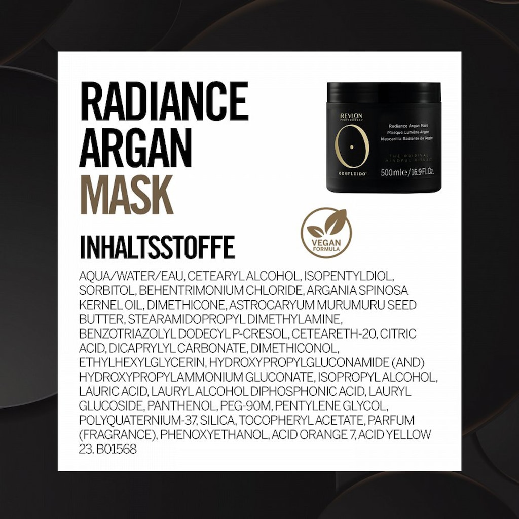 REVLON PROFESSIONAL Haarmaske »Radiance Argan Haarmaske«, Vegan