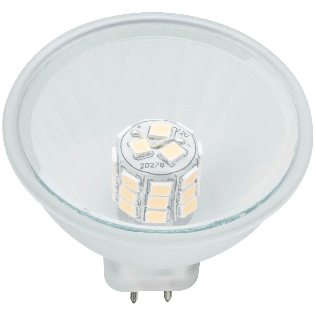 Paulmann LED-Leuchtmittel »Reflektor Maxiflood 3W GU5,3 12V«, GU 5,3, 1 St., Warmweiß