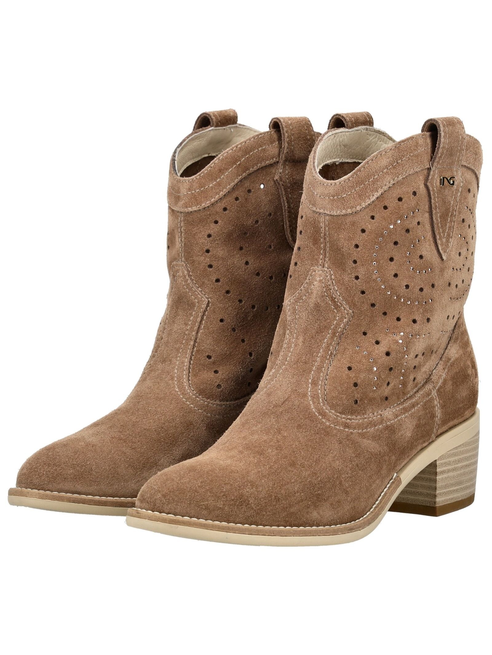 Nero Giardini Bikerboots »Nero Giardini Stiefelette Veloursleder«