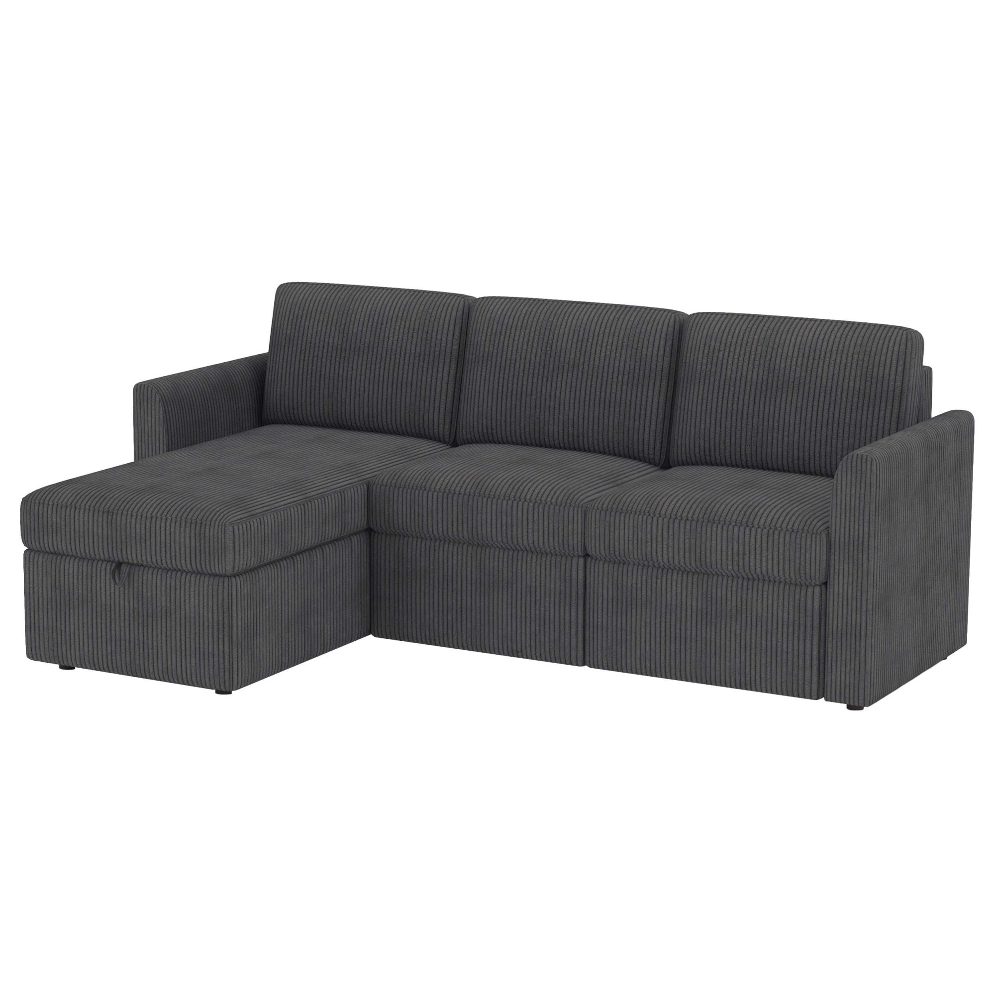 Dorel Home Ecksofa »NORDHUS, L-Form, 200 cm, Recamiere rechts/links montierbar« mit Stauraum, softer Cord-Bezug