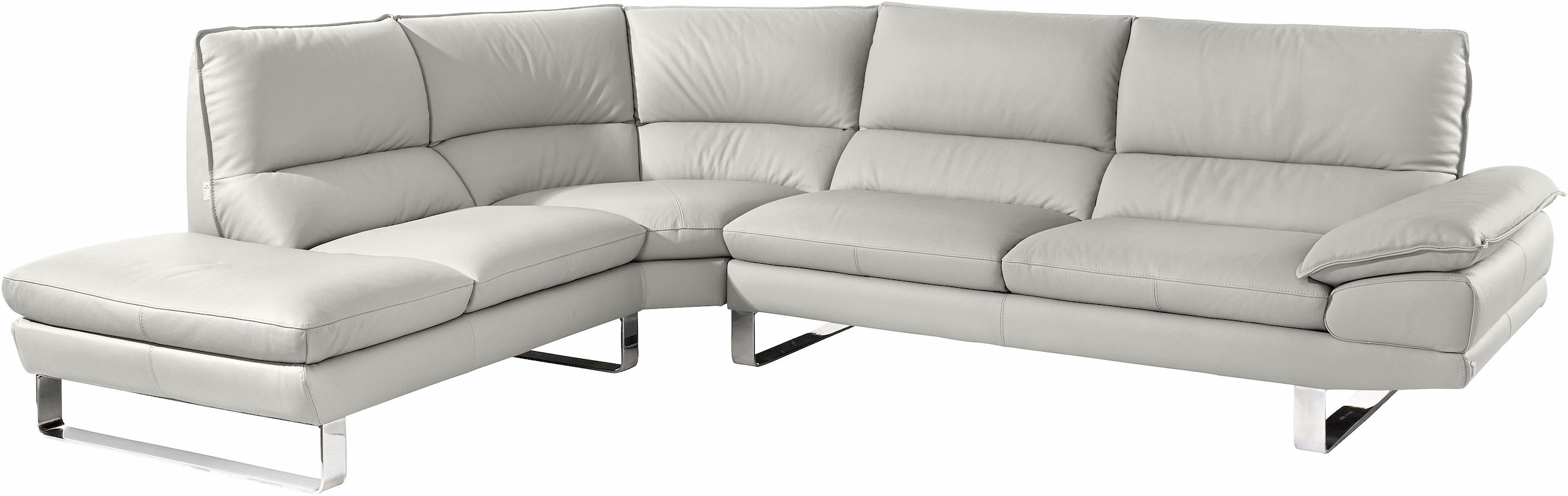 CALIA ITALIA Ecksofa »Dave, italienisches Designsofa mit erstklassigem Sitzkomfort, L-Form« mit tollen Lederbezügen