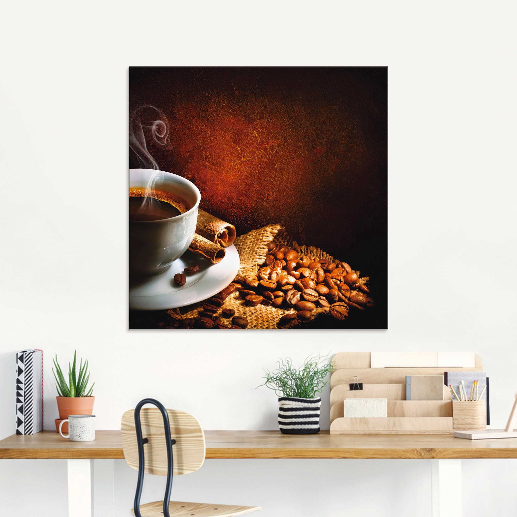 Artland Glasbild »Kaffee«, Getränke, (1 St.), in verschiedenen Größen