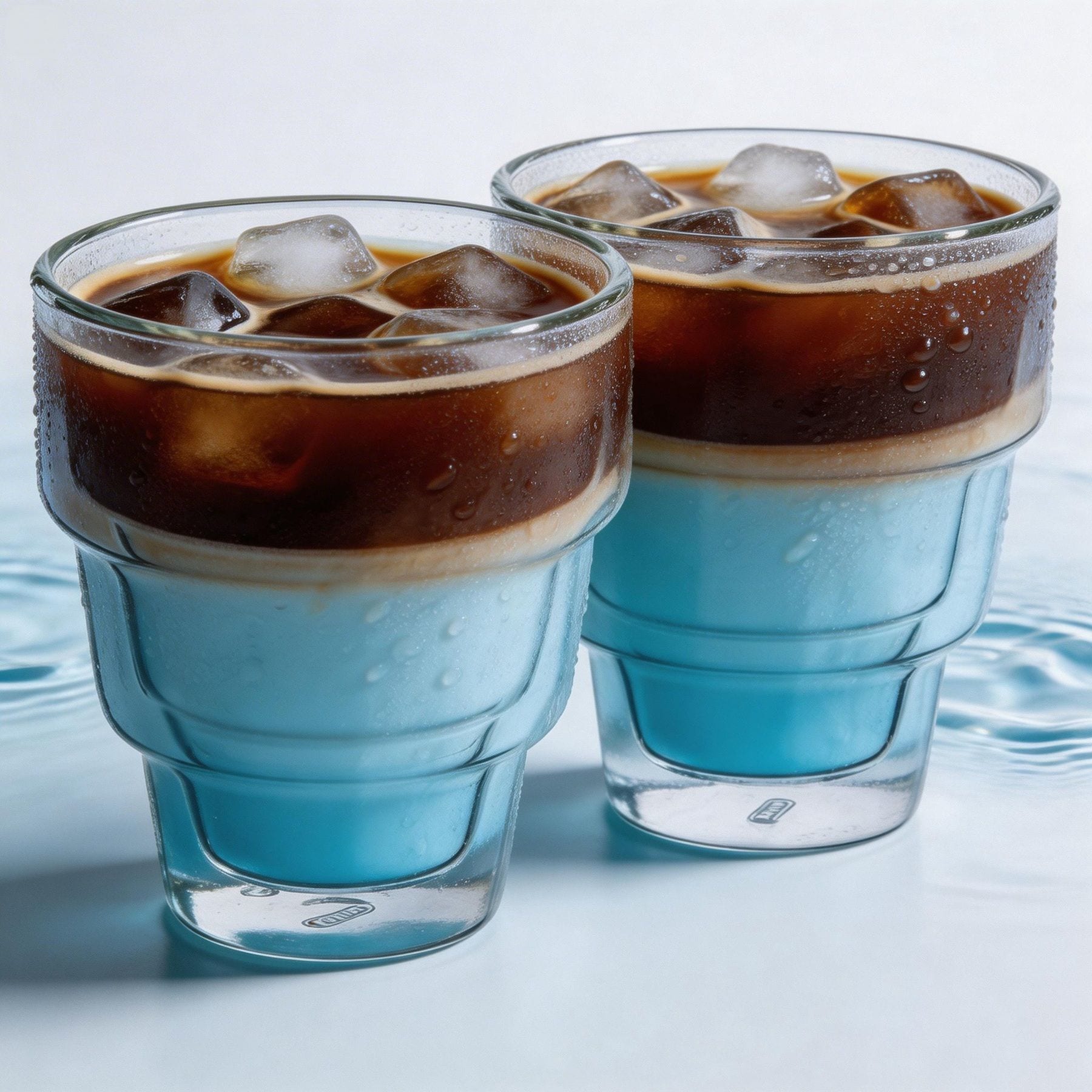 Mulex Latte-Macchiato-Glas »Mulex Gläser Set Denver« doppelwandiges Trinkglas ideal f. Kaffee, Cappuccino, Latte Macchiatto