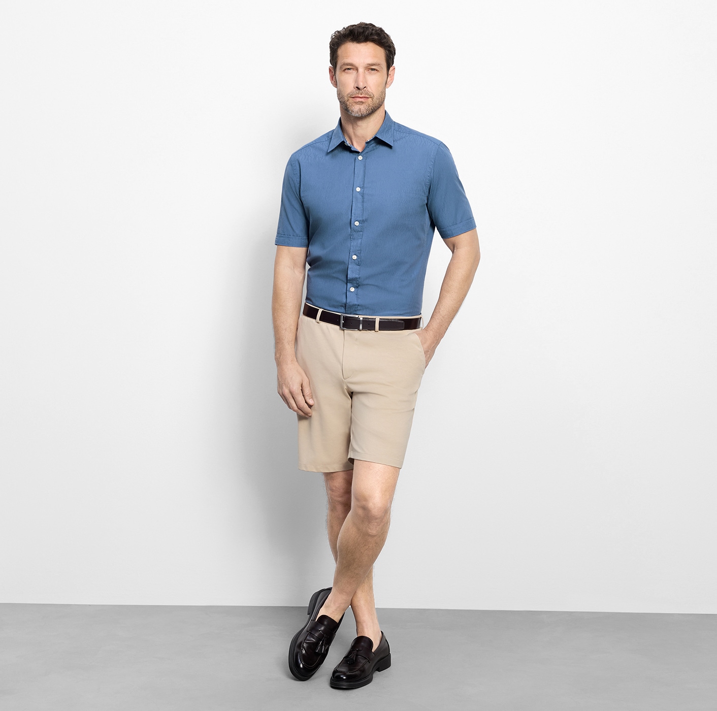 OLYMP Kurzarmhemd »Casual« Freizeithemd, regular fit, Kentkragen