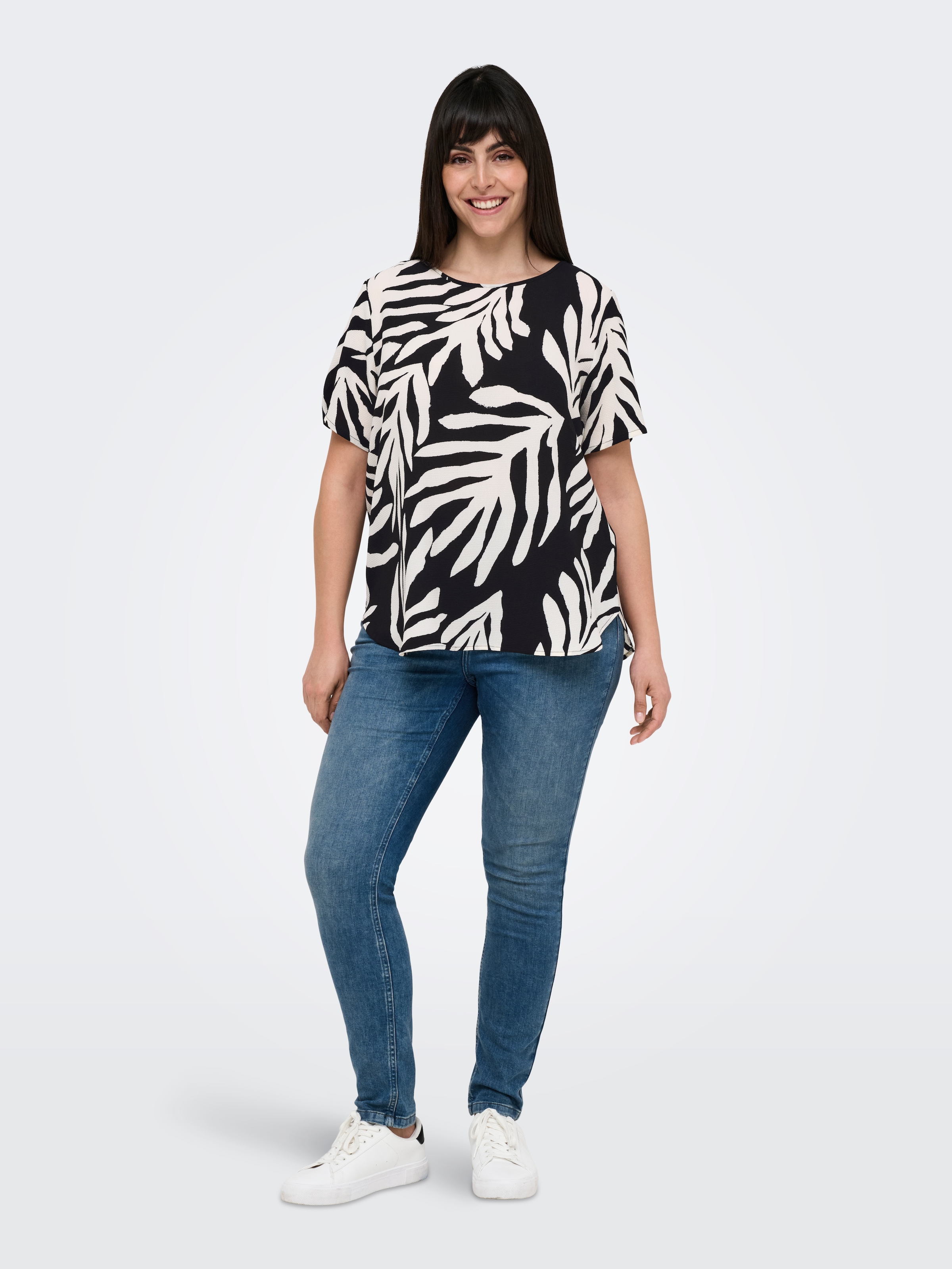 ONLY CARMAKOMA Shirtbluse »CARVICA SS TOP WVN NOOS«