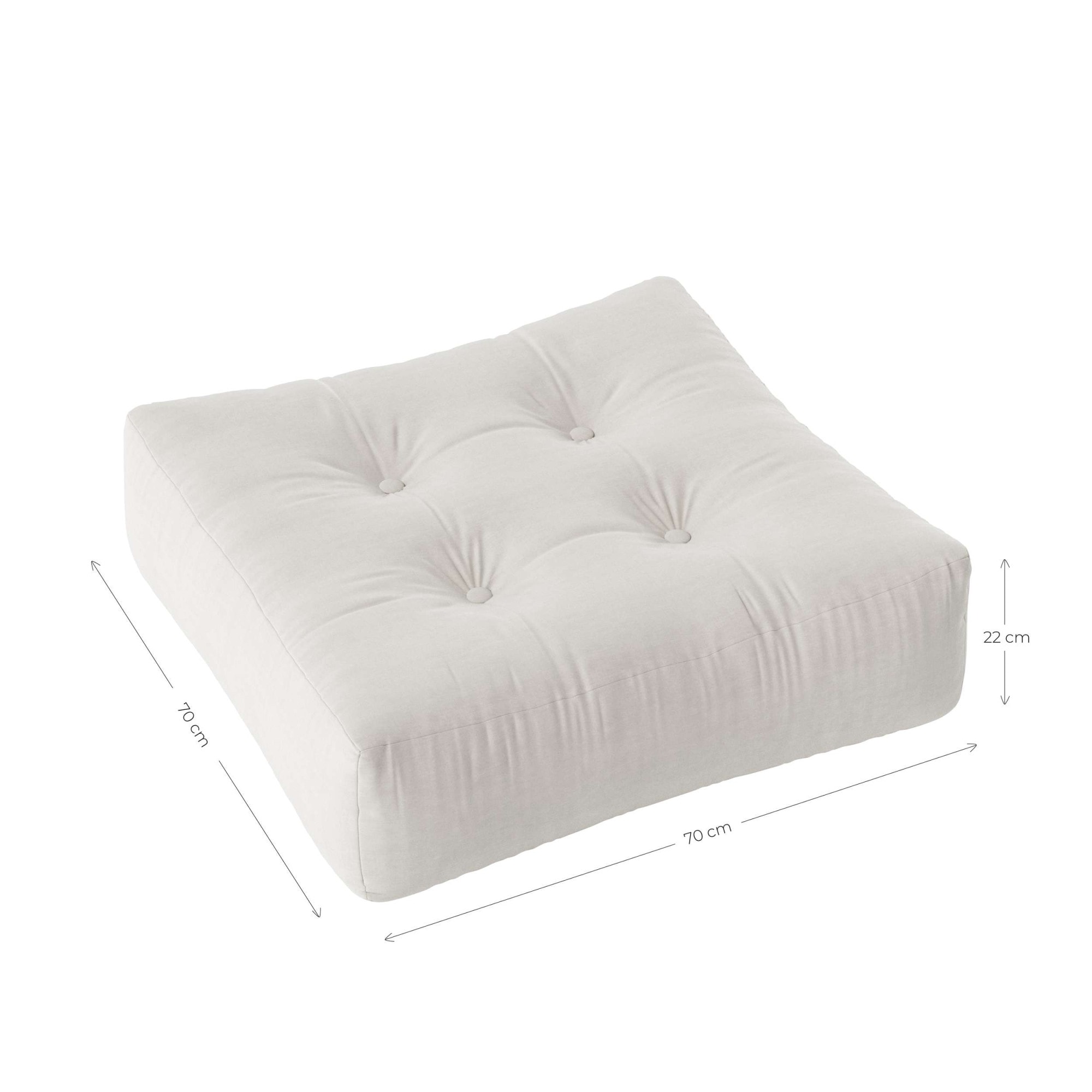 Karup Design Pouf »MORE POUF OUT™ Made in Europe, mehrere Farben, vielseitig einsetzbar«, (B/H/T ca: 70x70x22cm), flexible Sitzgelegenheit, schmutz- und wasserabweisend, outdoor