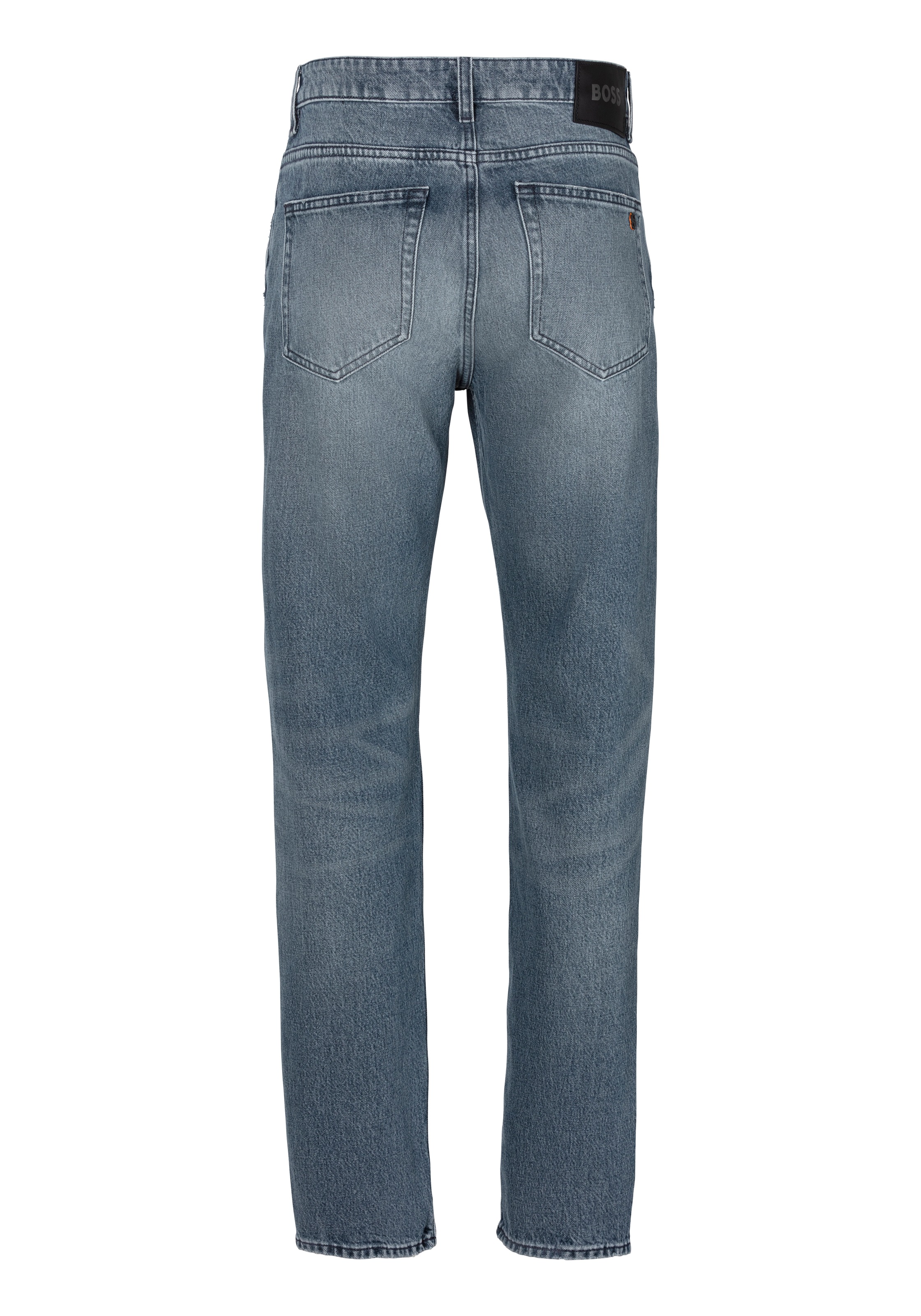 BOSS ORANGE Straight-Jeans »TROY BO-BF«, mit BOSS Leder-Badge