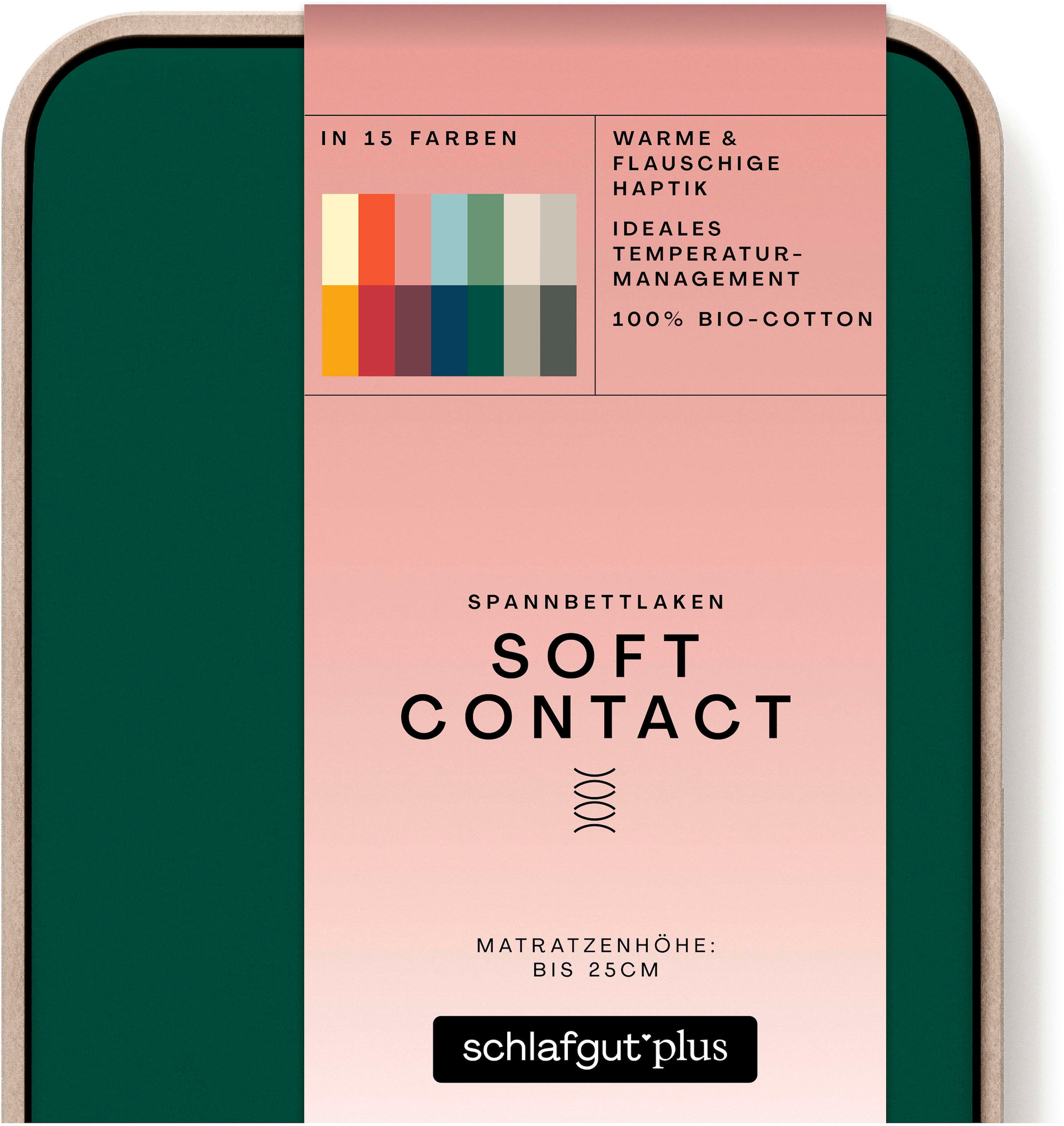 Schlafgut Spannbettlaken »Soft Contact«, 100% Bio Baumwolle günstig online kaufen