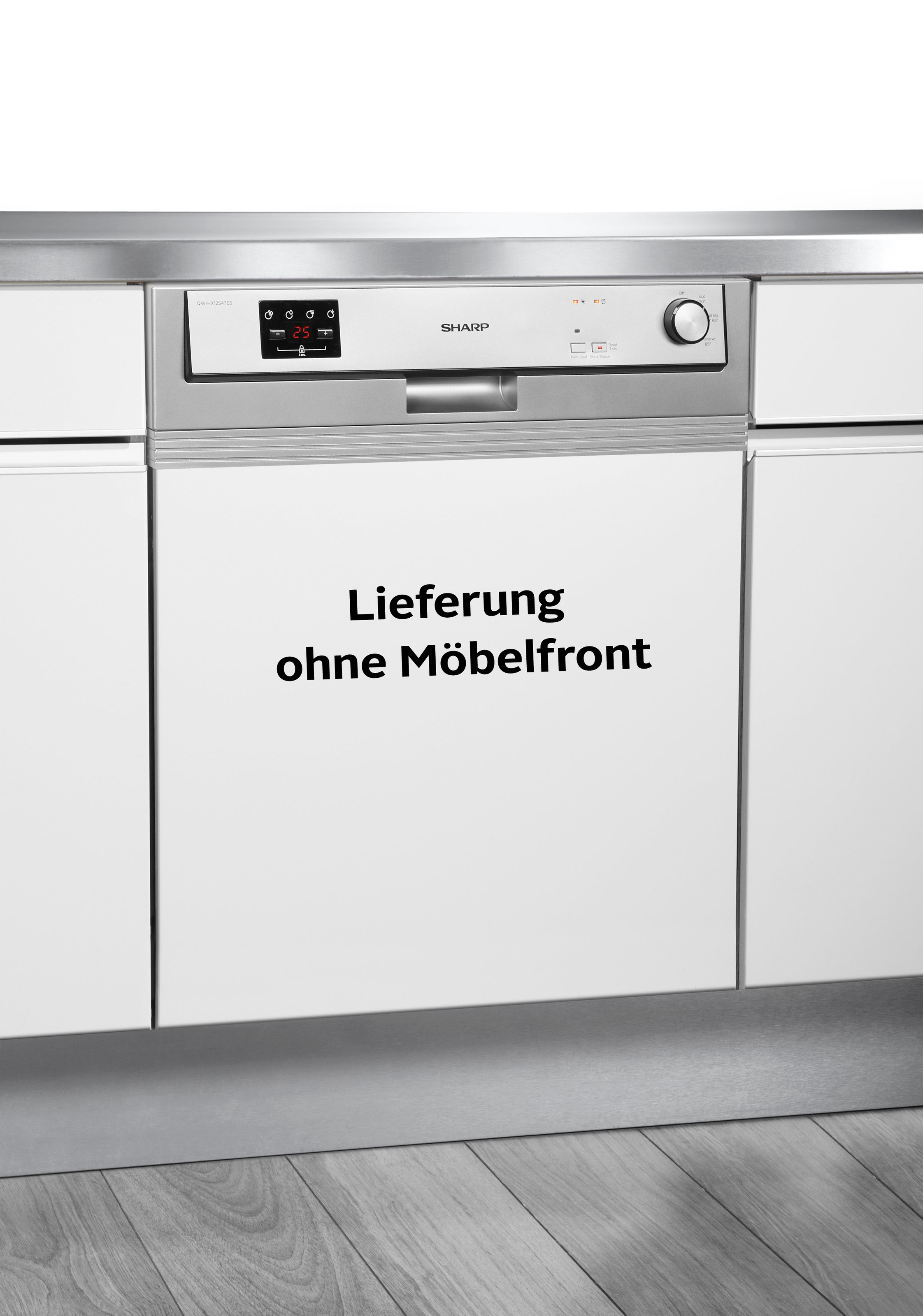 Sharp teilintegrierbarer Geschirrspüler »QW-HX12S47ES-DE«, 12 Maßgedecke günstig online kaufen