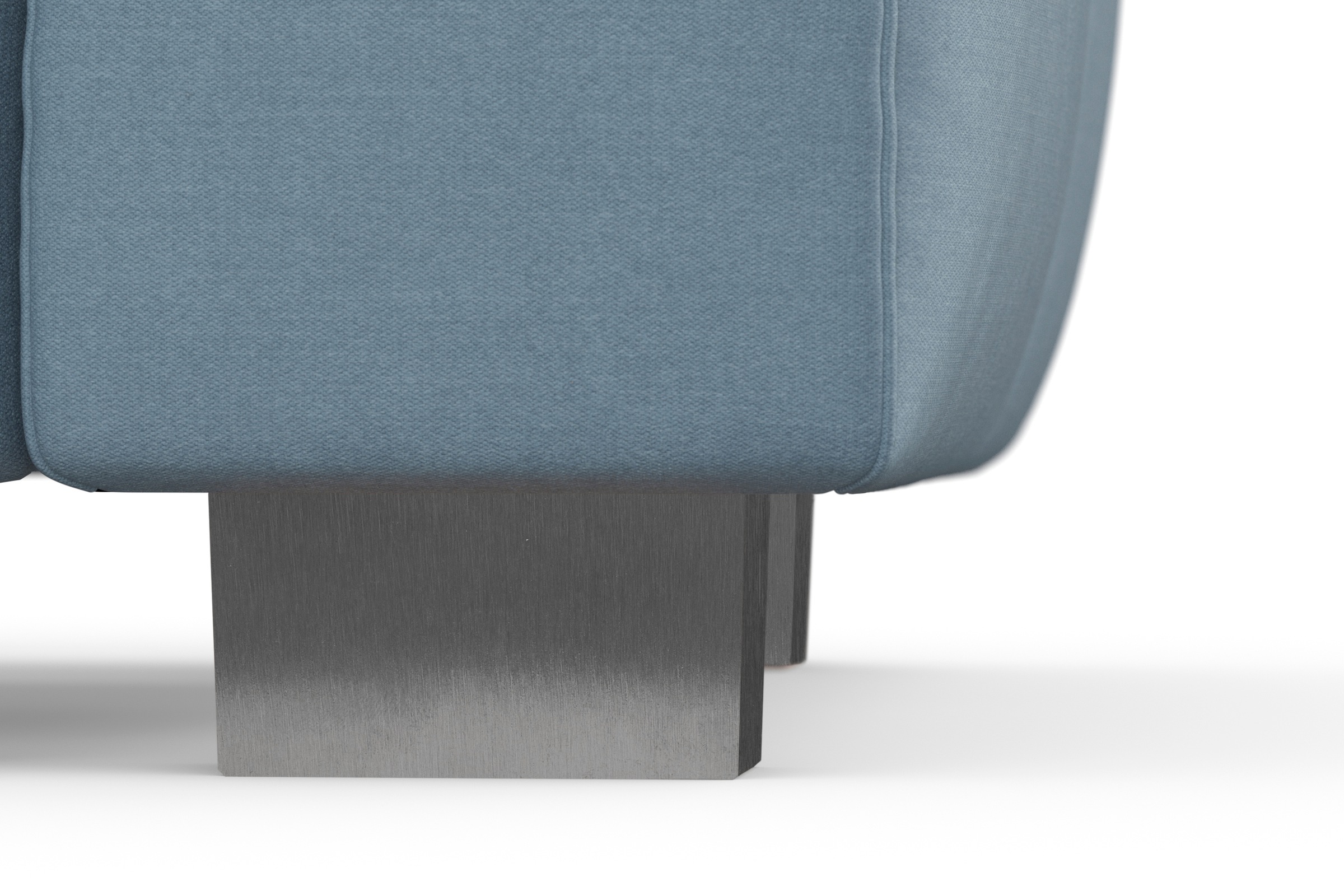 sit&more Ecksofa »Dundee L-Form«, mit Federkern und Edelstahlfüßen, wahlweise mit Kopfteilverstellung