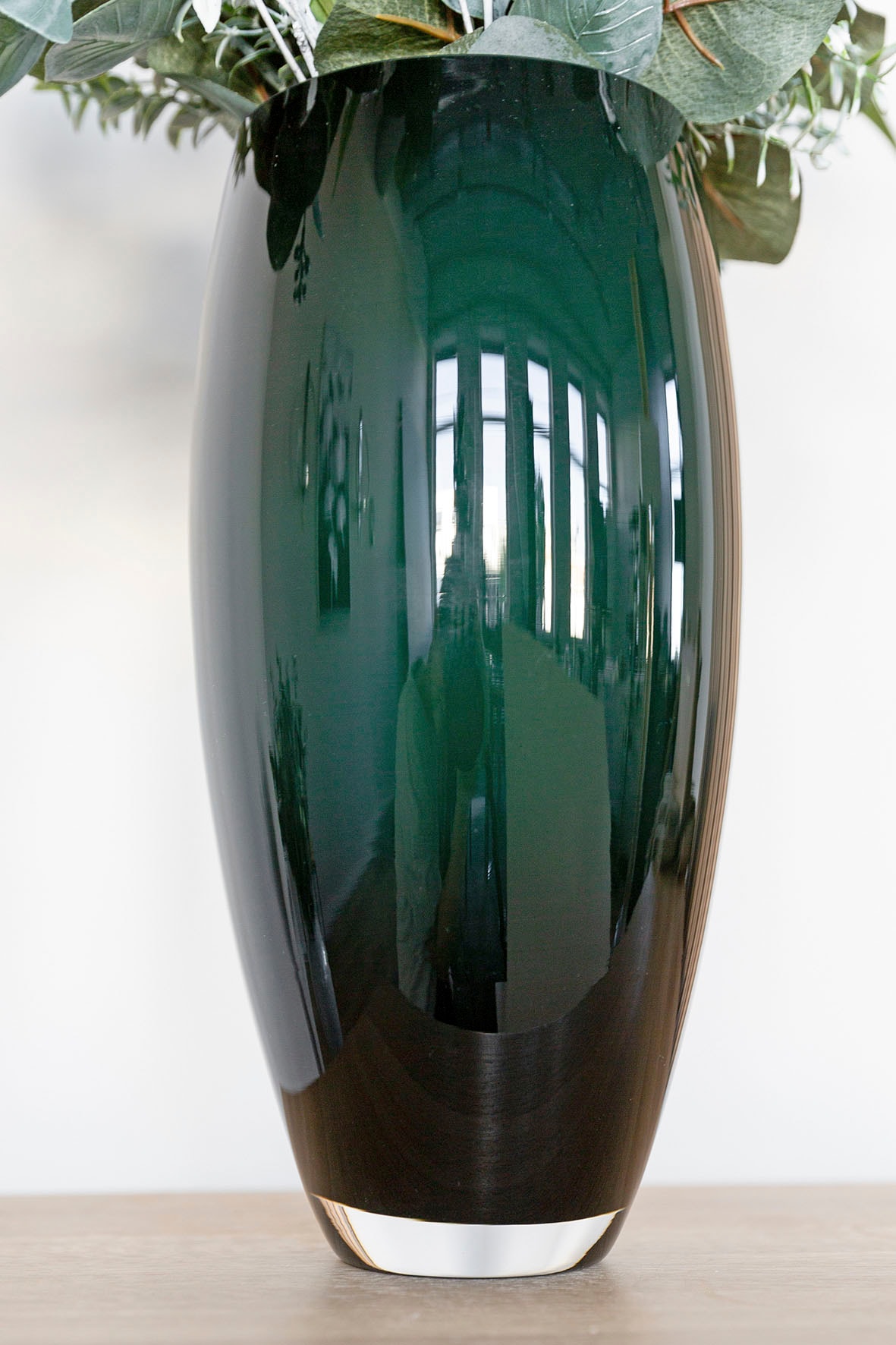 Glas, bestellen durchgefärbt »AFRICA«, St.), aus Höhe online cm (1 28 Tischvase Fink mundgeblasen, ca.