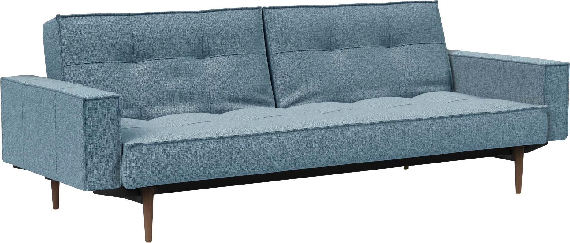 INNOVATION LIVING ™ Sofa "Splitback", mit Armlehne und dunklen Styletto Bei günstig online kaufen