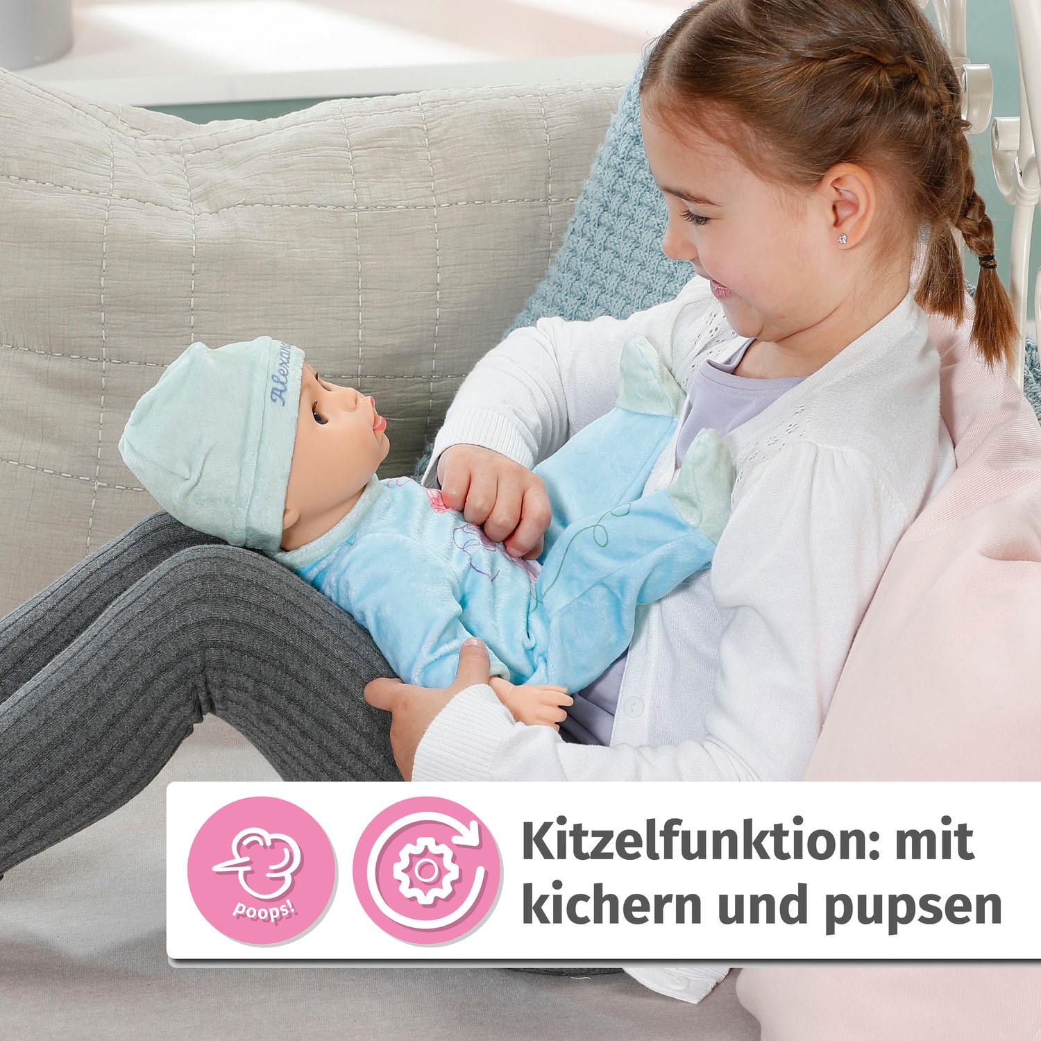 Baby Annabell Babypuppe »Interactive Alexander 43 cm«