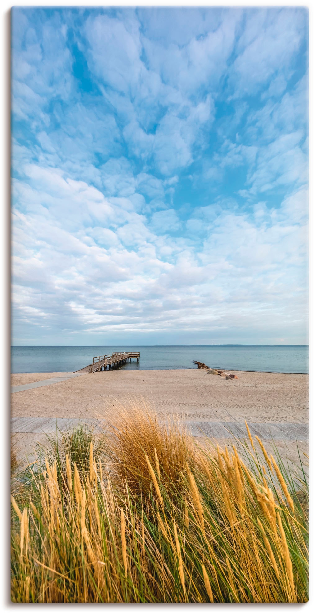 Artland Wandbild »Rettin Strandidylle an der Ostsee«, Gewässer, (1 St.), al günstig online kaufen