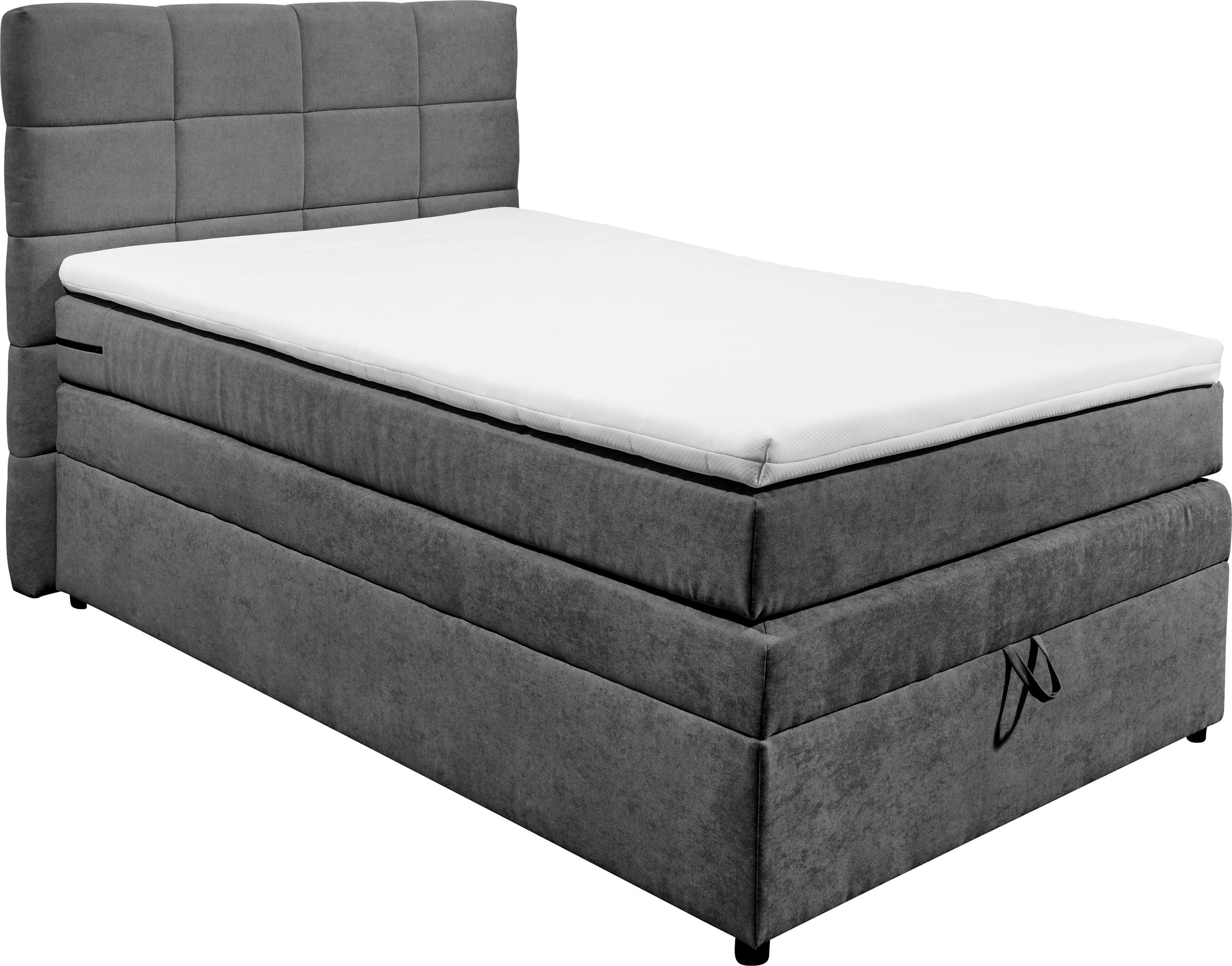 ED EXCITING DESIGN Boxspringbett »Tacoma«, inkl. Bettkasten und Topper