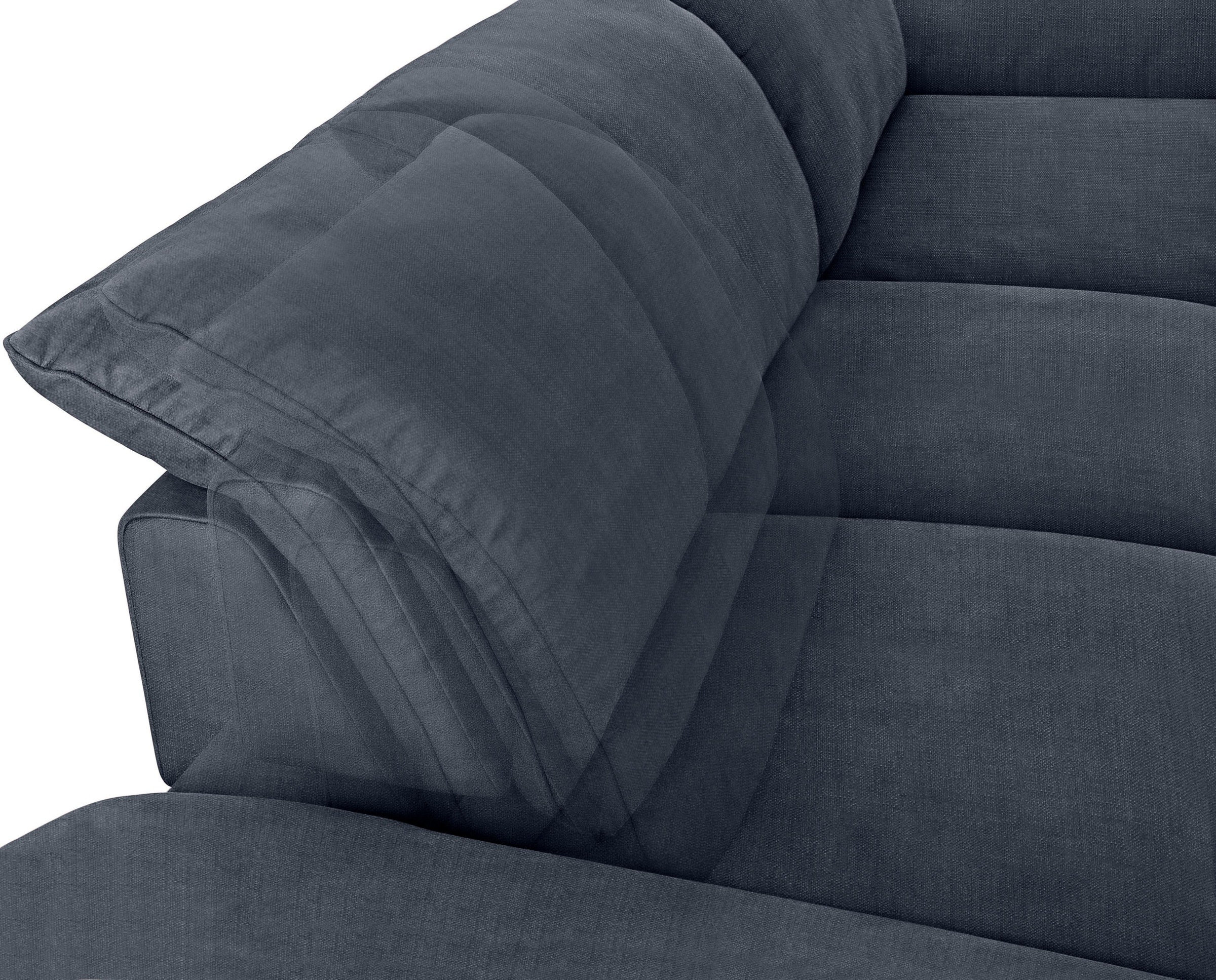 W.SCHILLIG Ecksofa »enjoy&MORE, Designsofa, bequem, zeitlos und elegant, L-Form«, mit Sitztiefenverstellung, Füße silber matt, Breite 340 cm