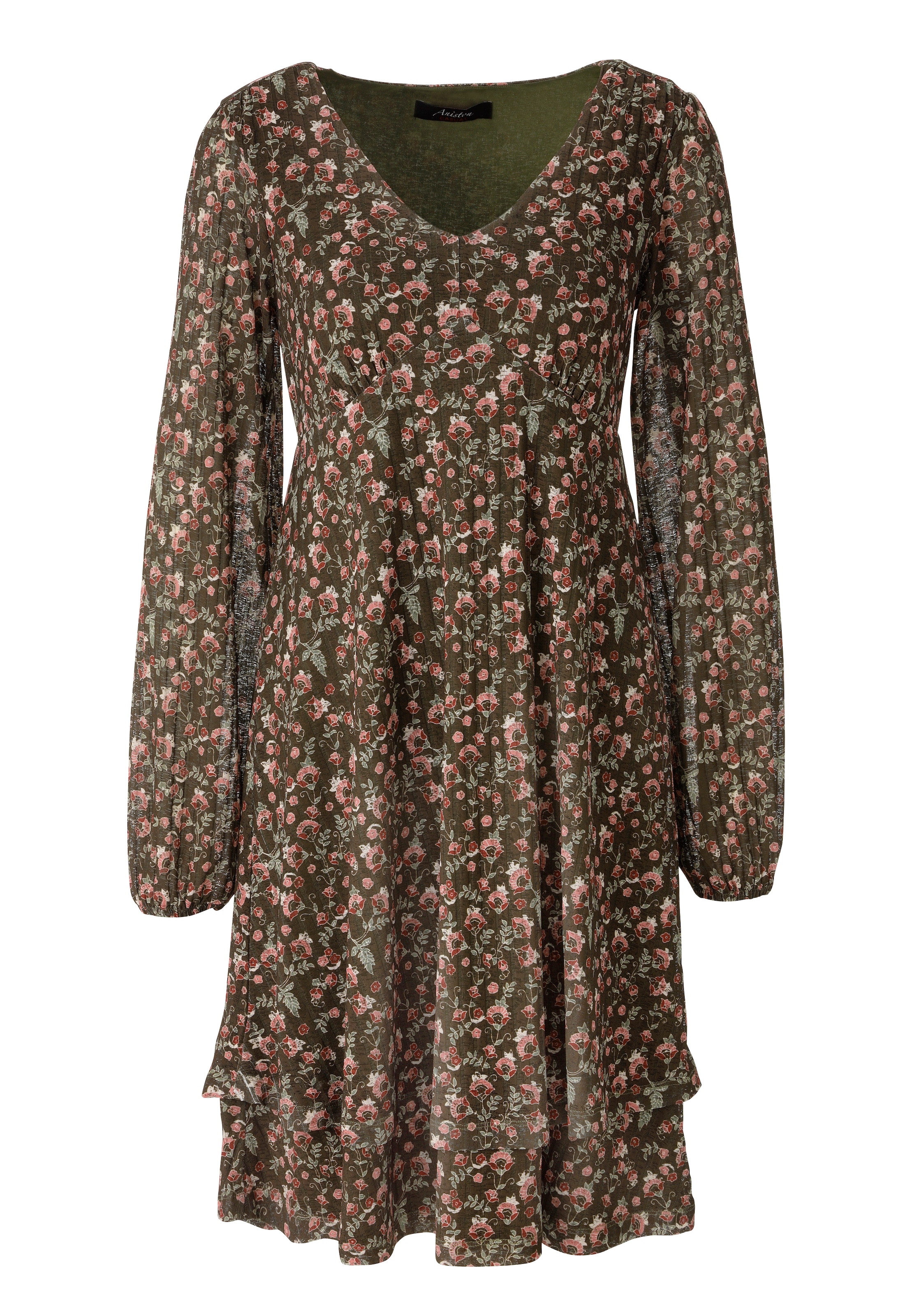 Aniston CASUAL Minikleid mit romantischen Blümchen bedruckt